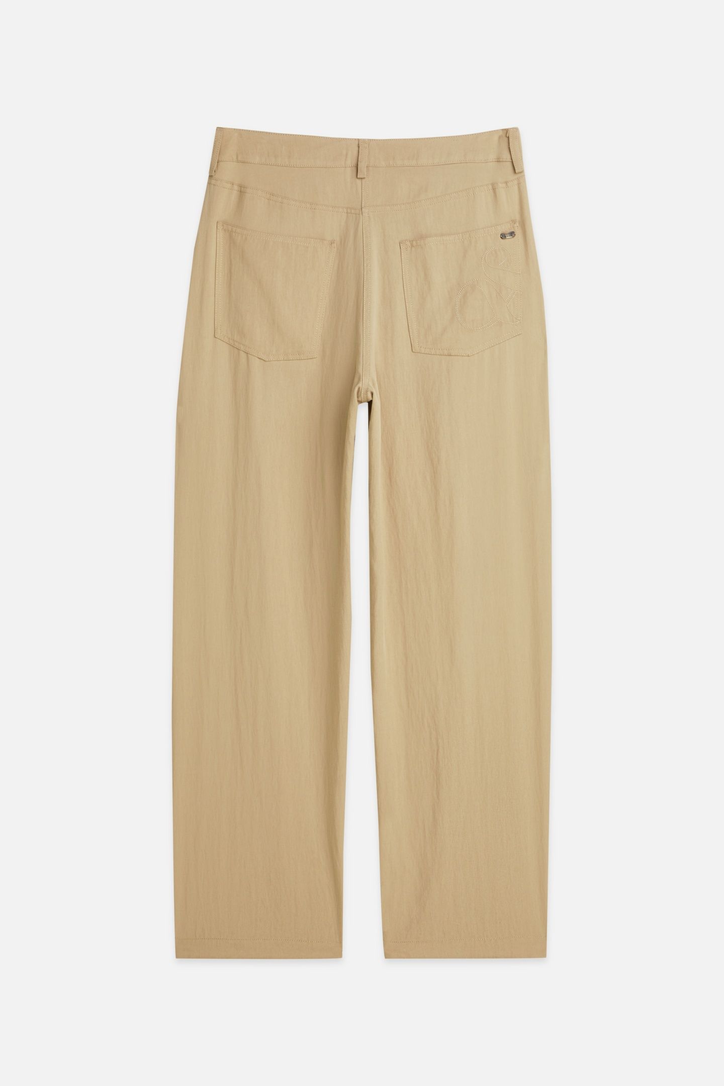LOTUS - TWILL HIGH RISE BARREL LEG PANTS TRAVERTINE 2