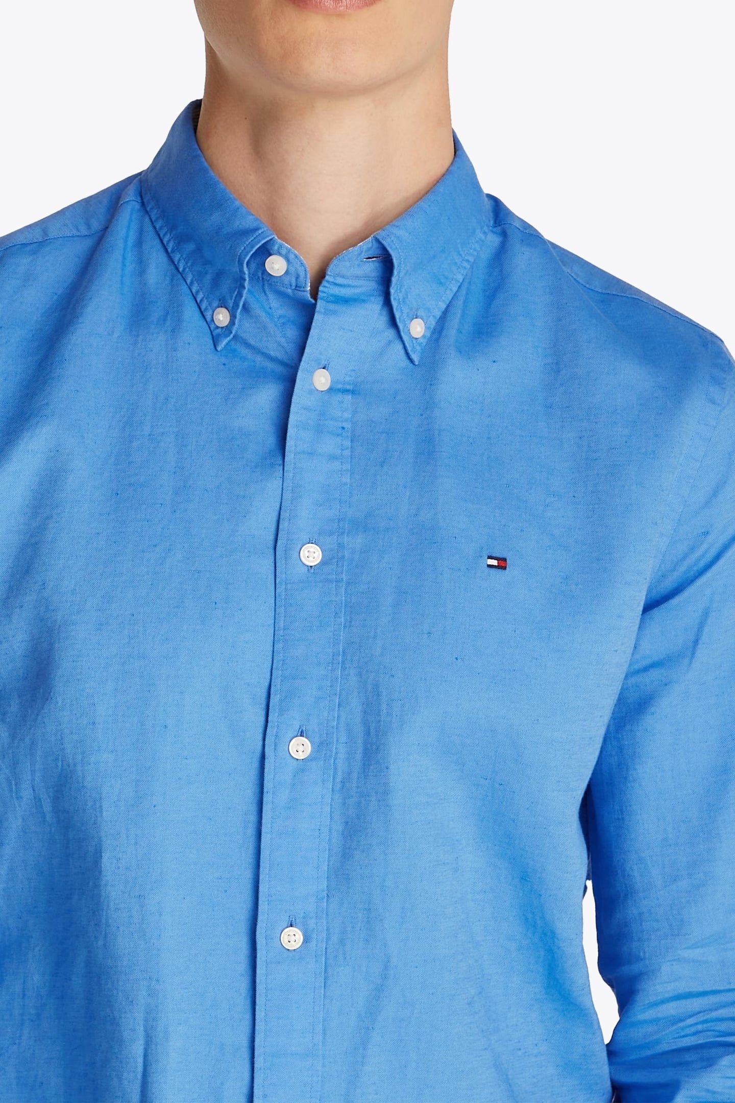 LINEN BLEND SOLID RF BLUE SPELL 6