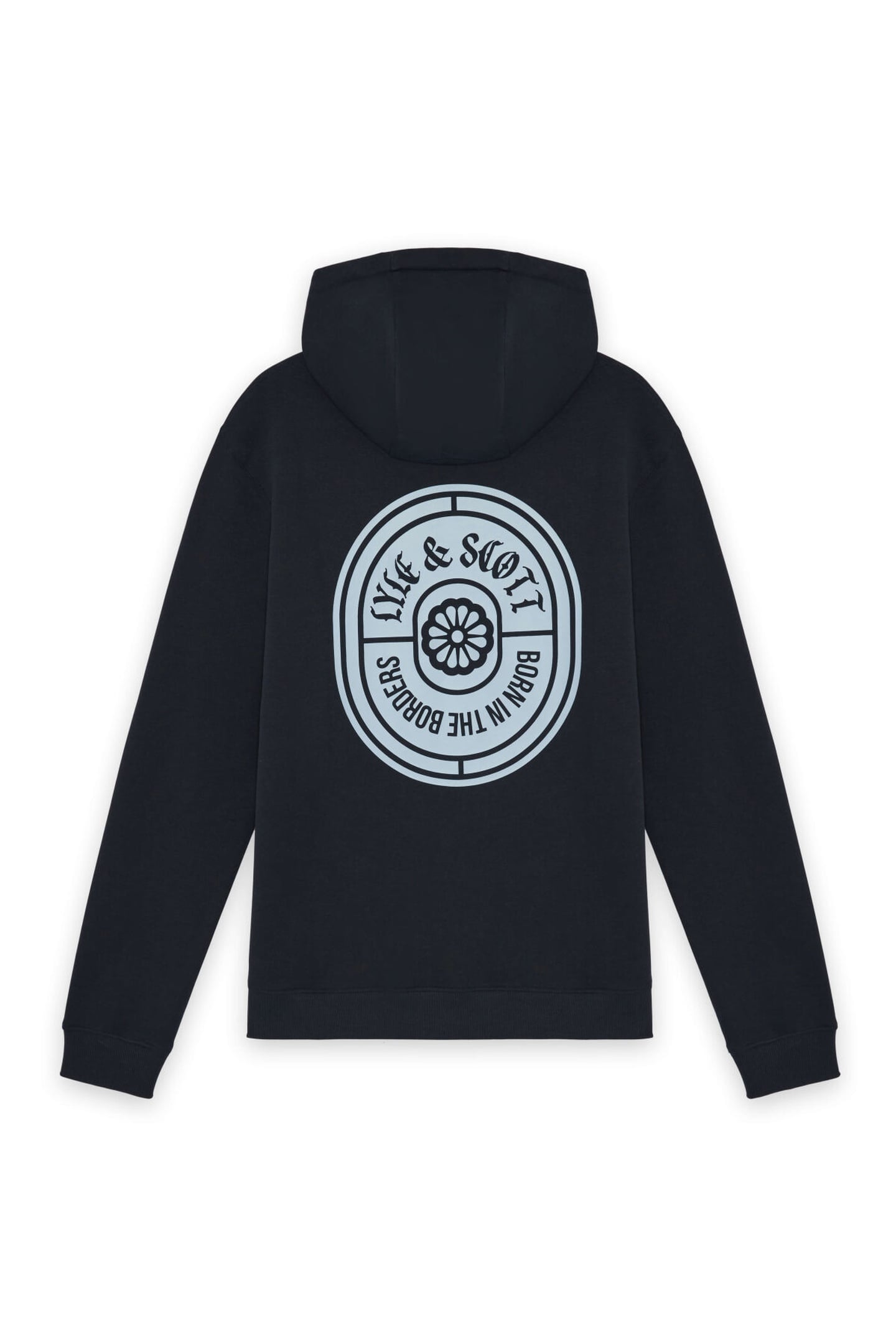 BORDERS LABEL GRAPHIC HOODIE DARK NAVY 5