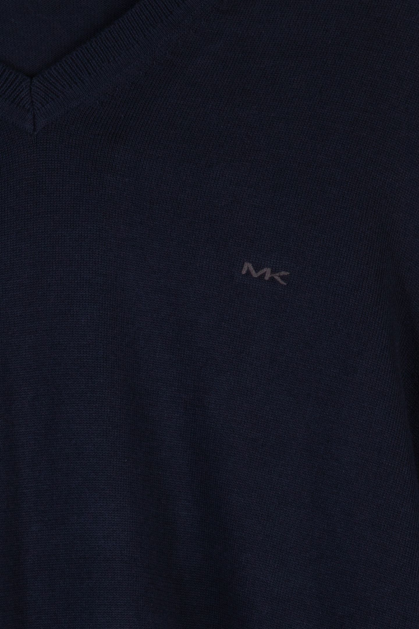 COTTON VEE KNIT SWEATER MIDNIGHT 4