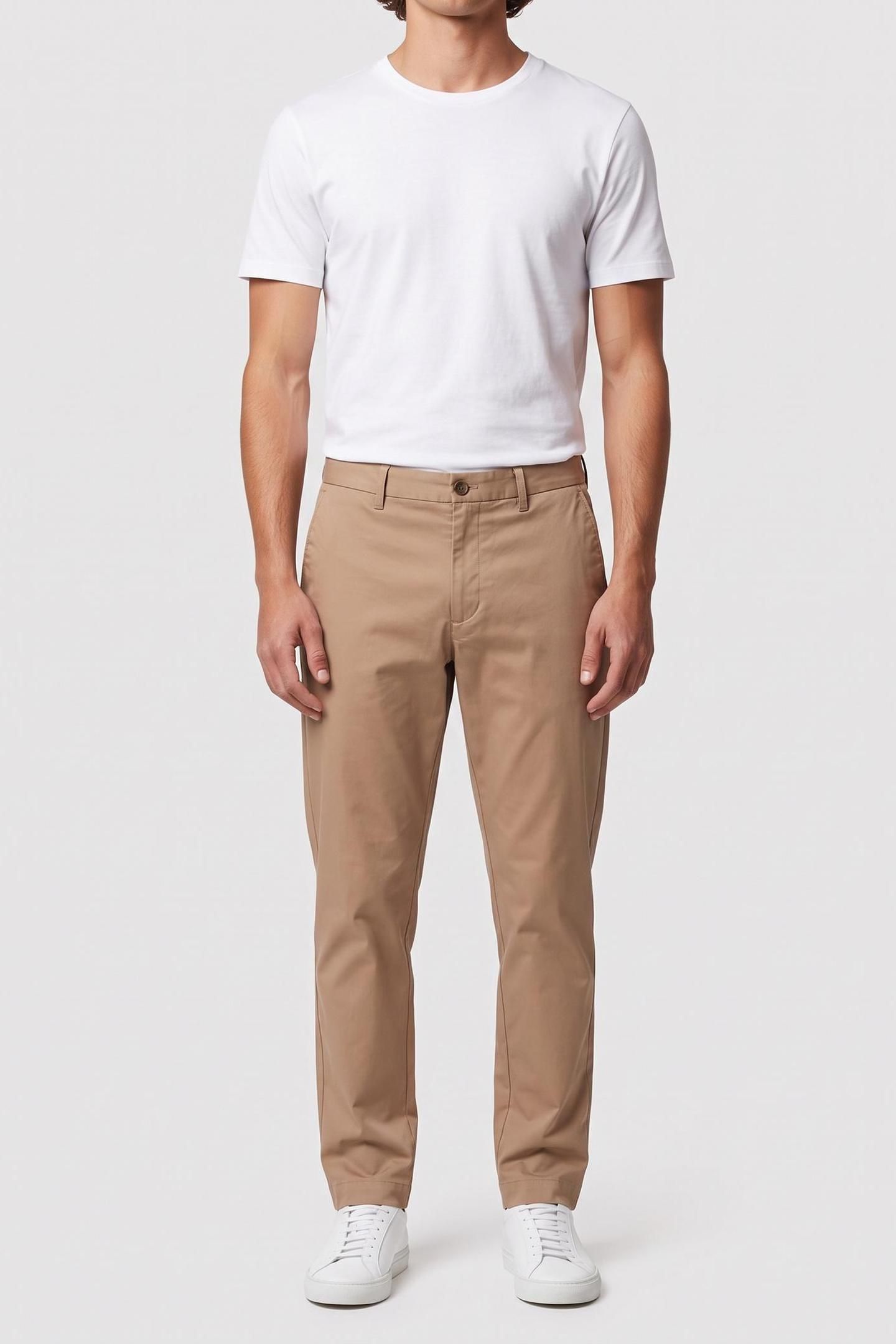 SLIM TAPERED SATEEN STONEHENGE 1