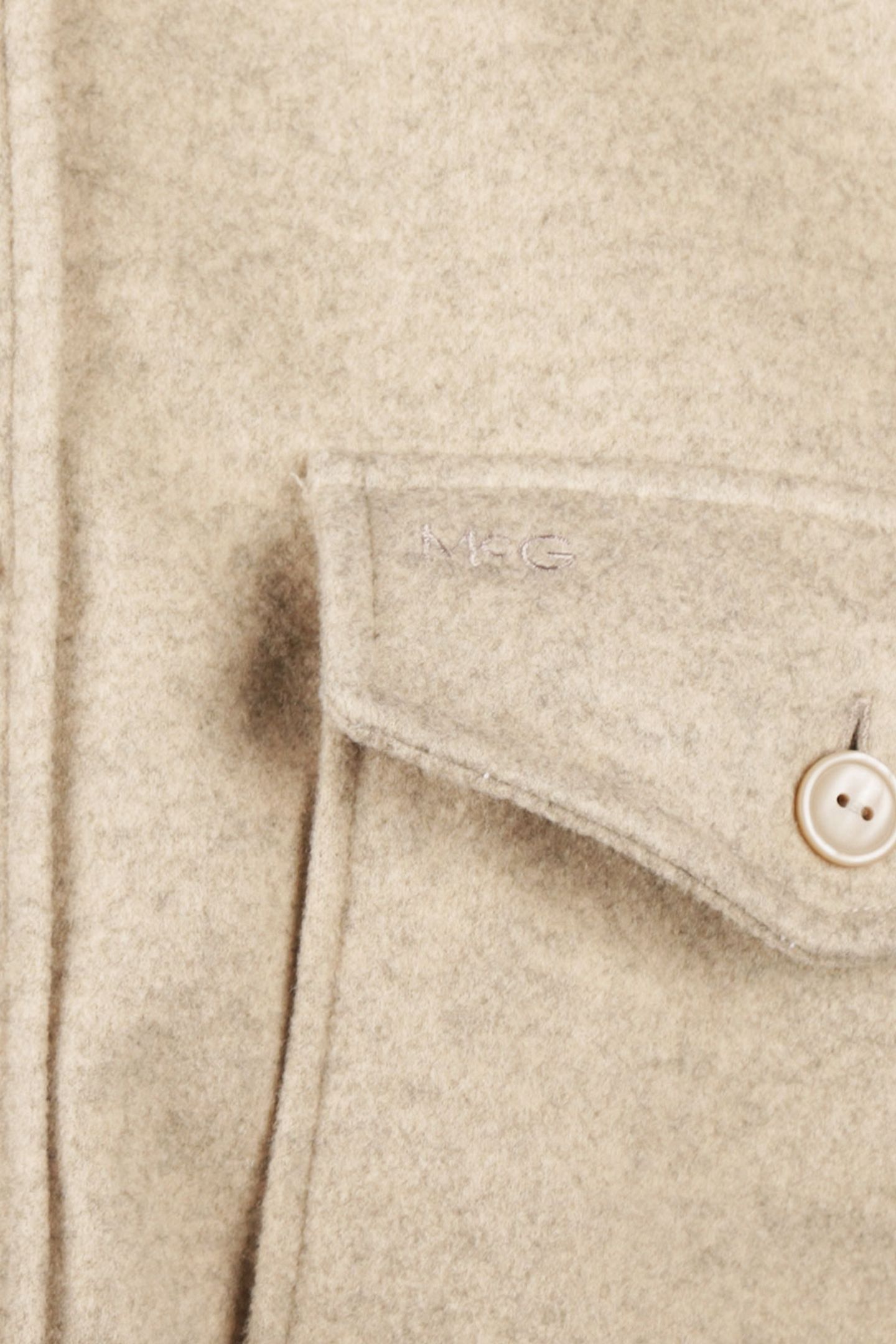 WOOL LOOK OVERSHIRT SAND 5