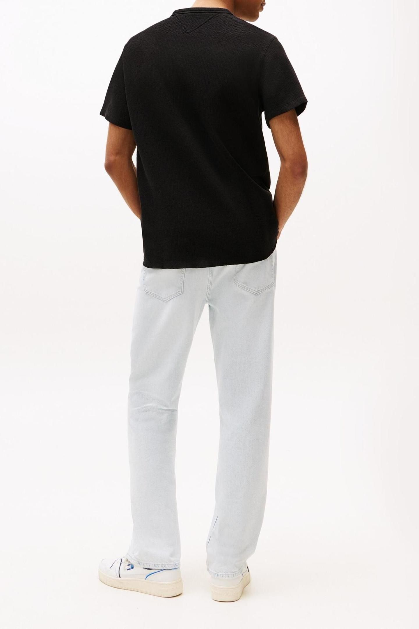 TJM SLIM WAFFLE TEE BLACK 3