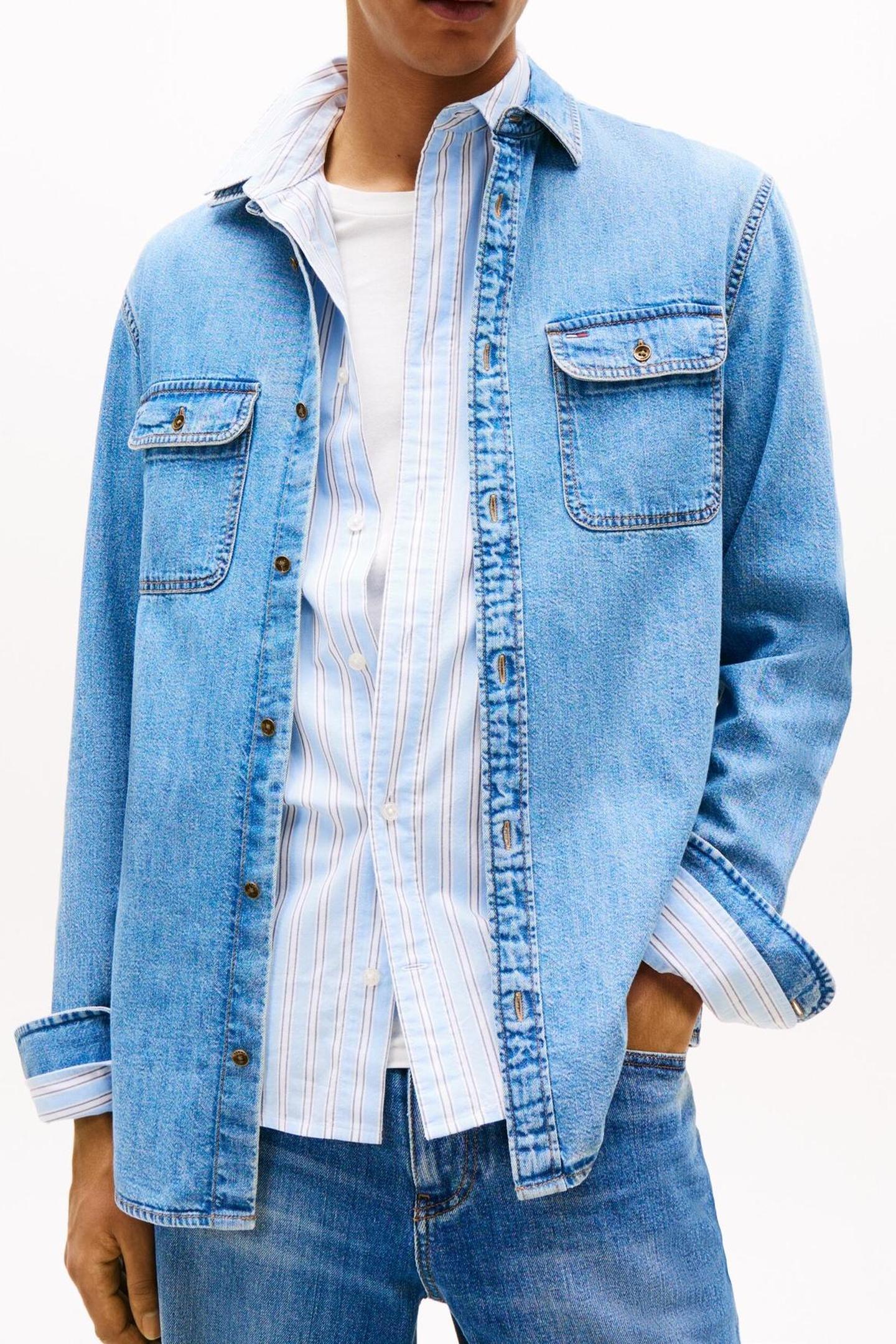 LS REGULAR DENIM SHIRT DENIM MEDIUM 4