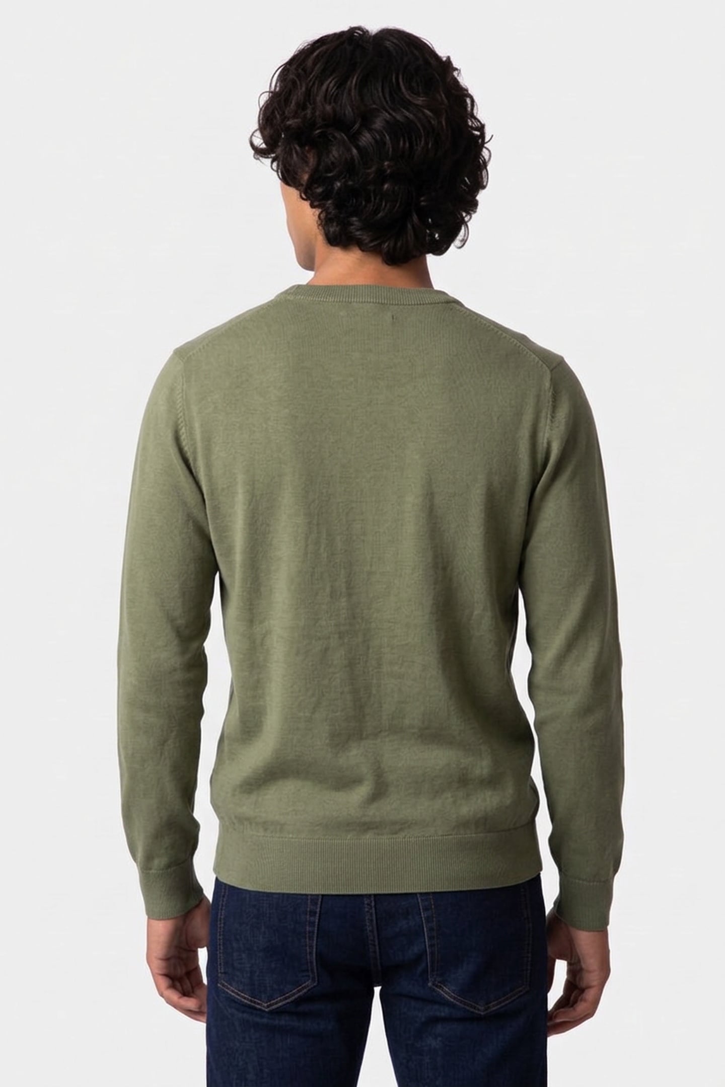 CLASSIC COTTON C-NECK DRY HERB GREEN 2
