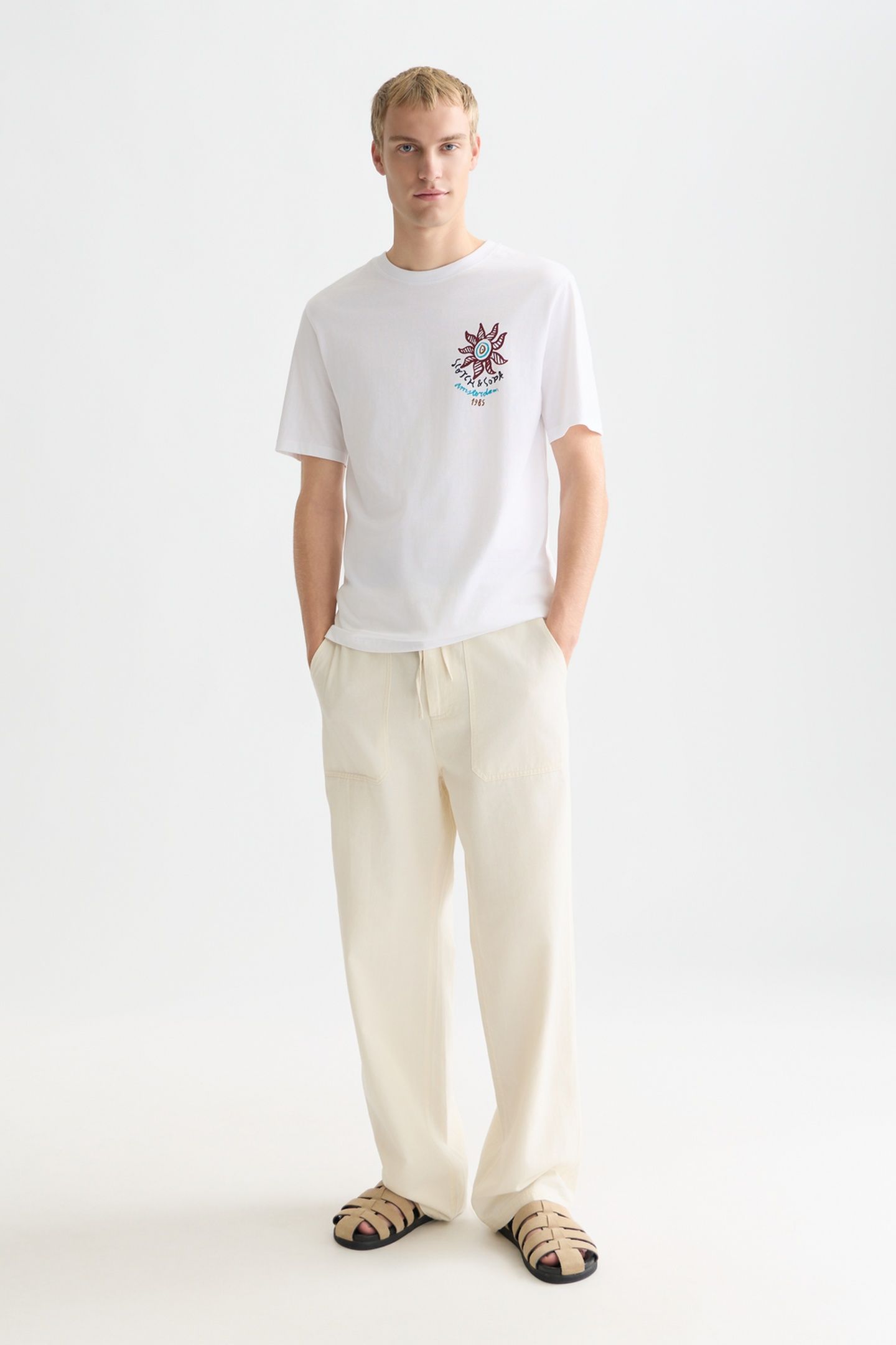 FRONT AND BACK ARTWORK REGULARFIT TSHIRT WHITE/PASTEL 3