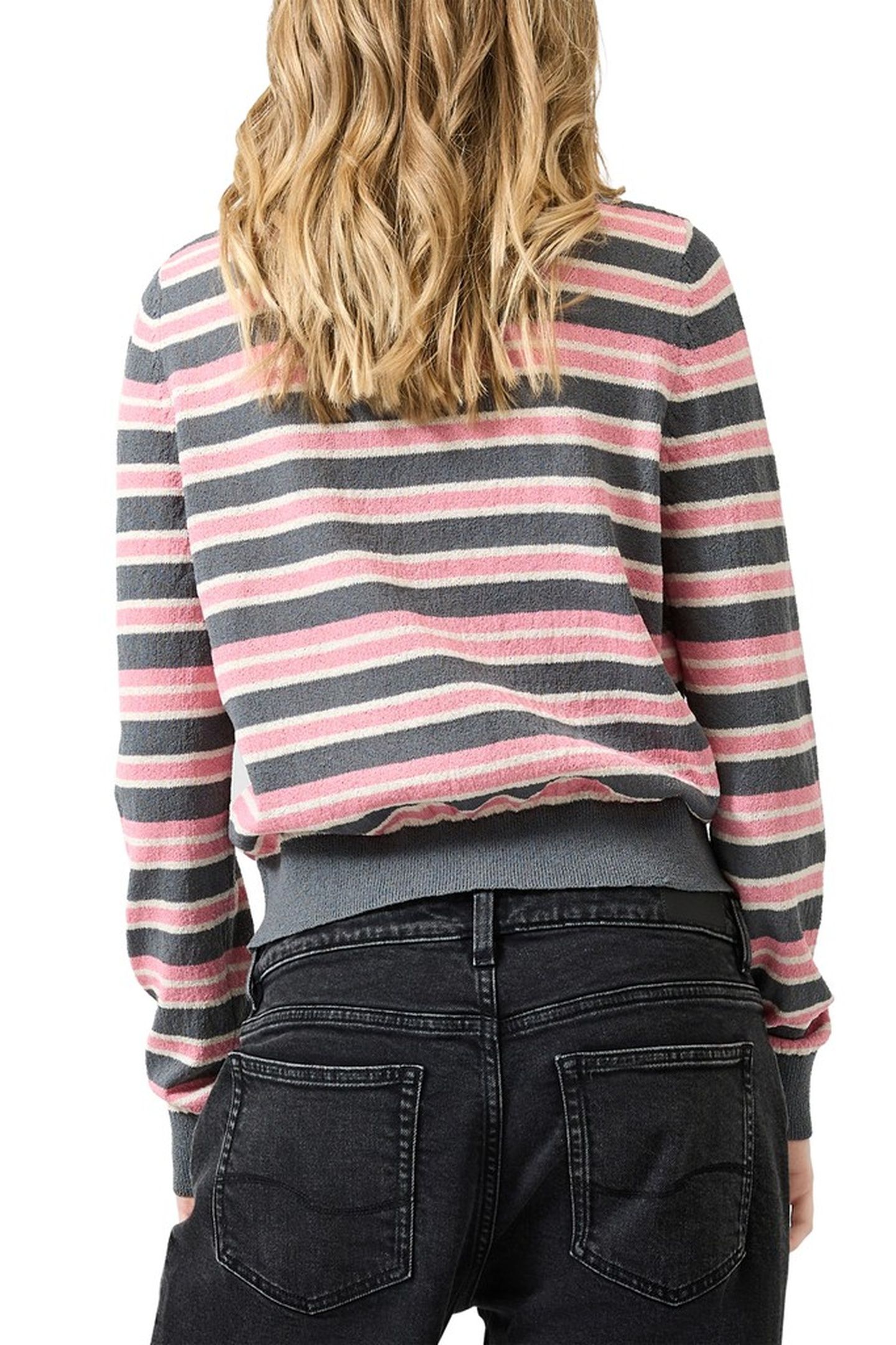 S.OLIVER-QS PULLOVERS GREY/BLACK 2