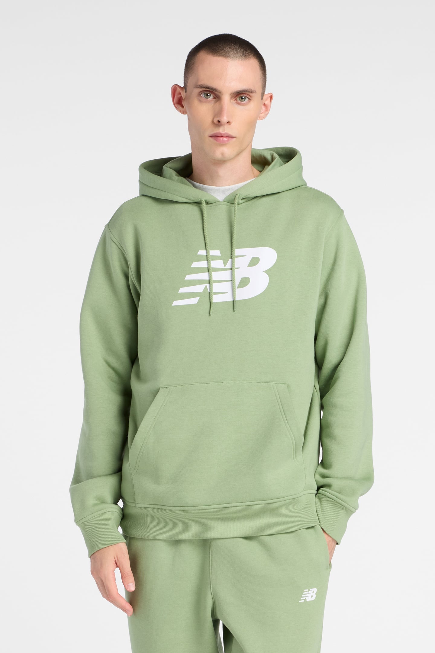 SPORT CORE BRUSHED HOODIE OREGANO 1