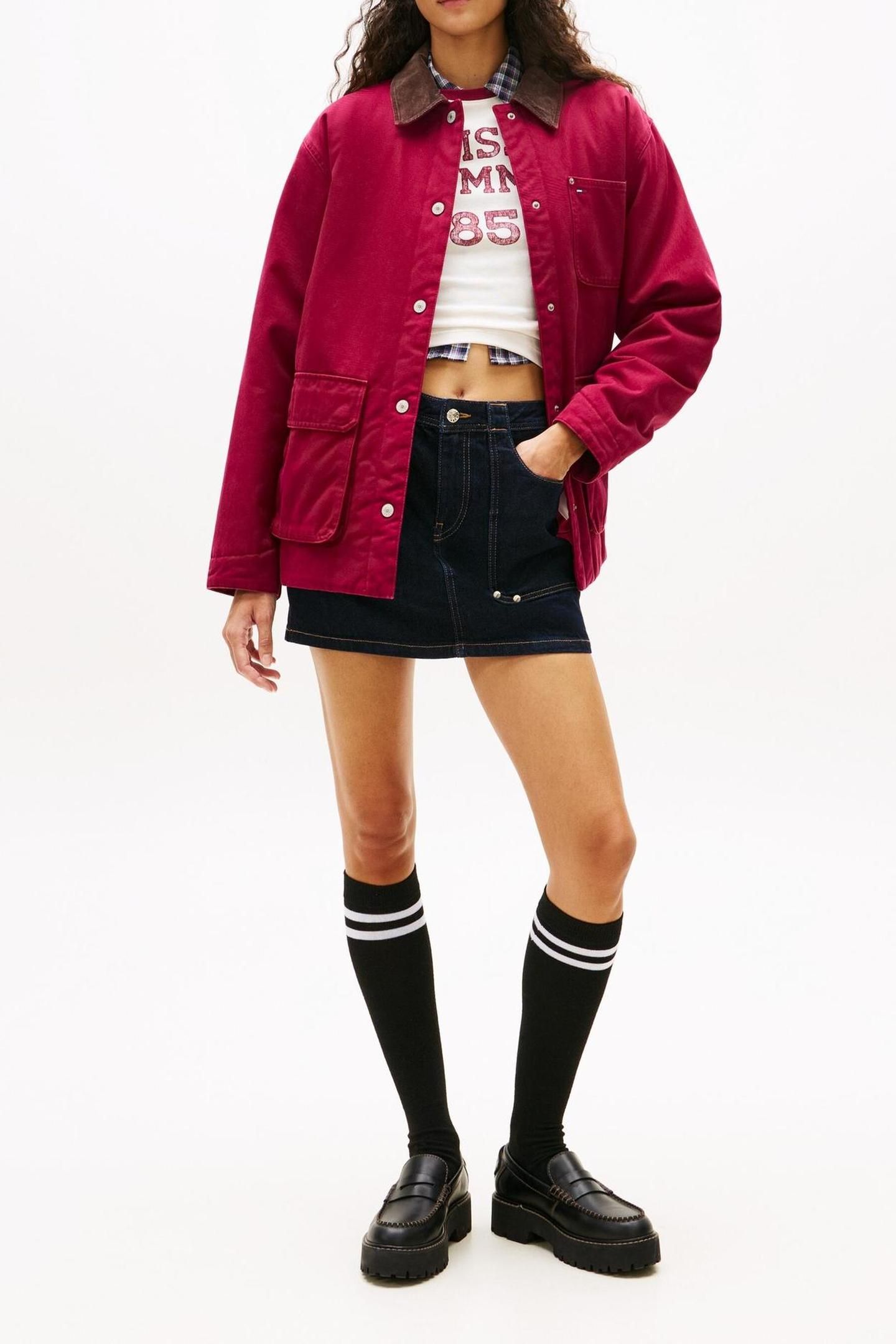 TJW TWILL JACKET LAVISH CERISE 1