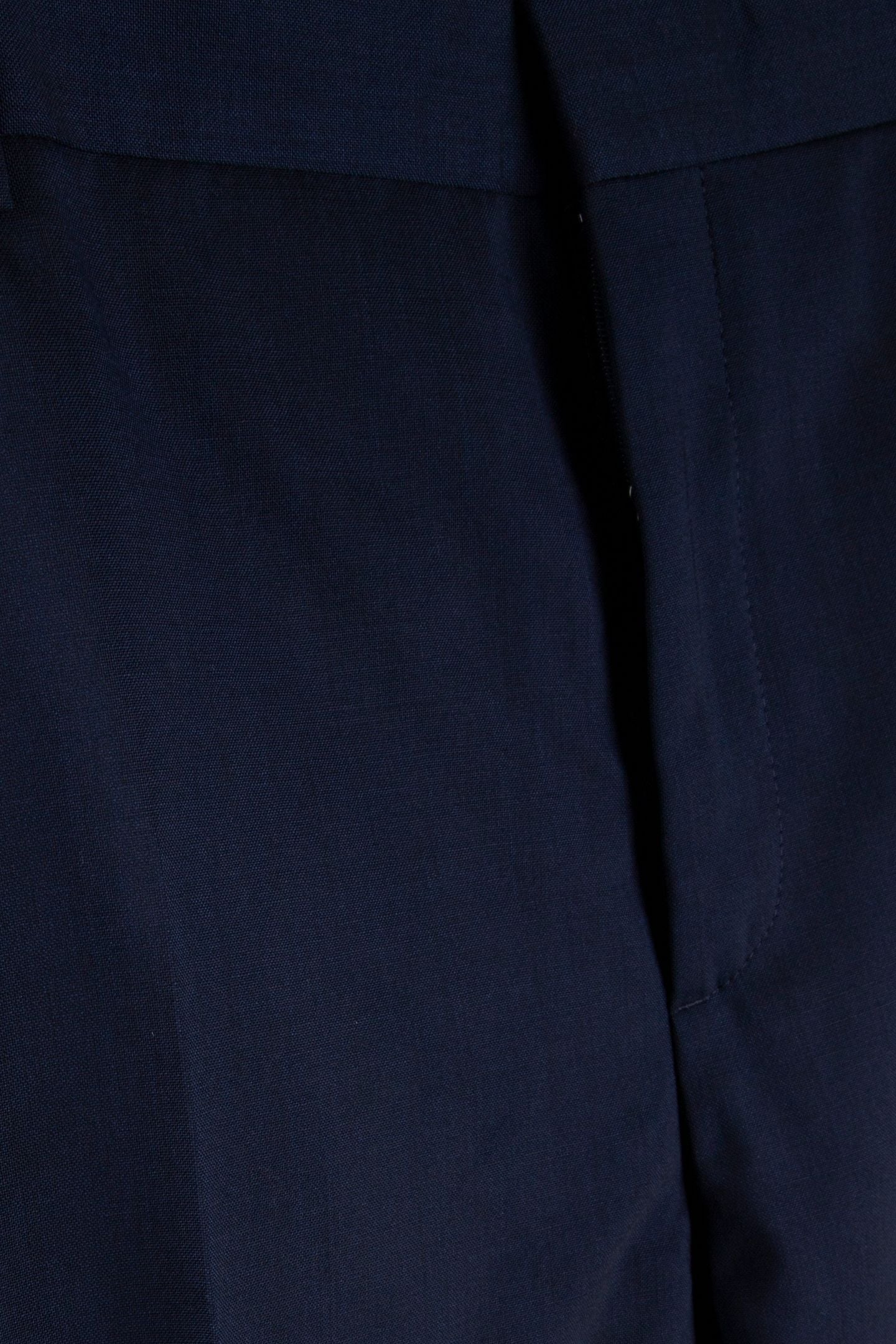 STRETCH WOOL REGULAR TROUSERS INK BLUE 4