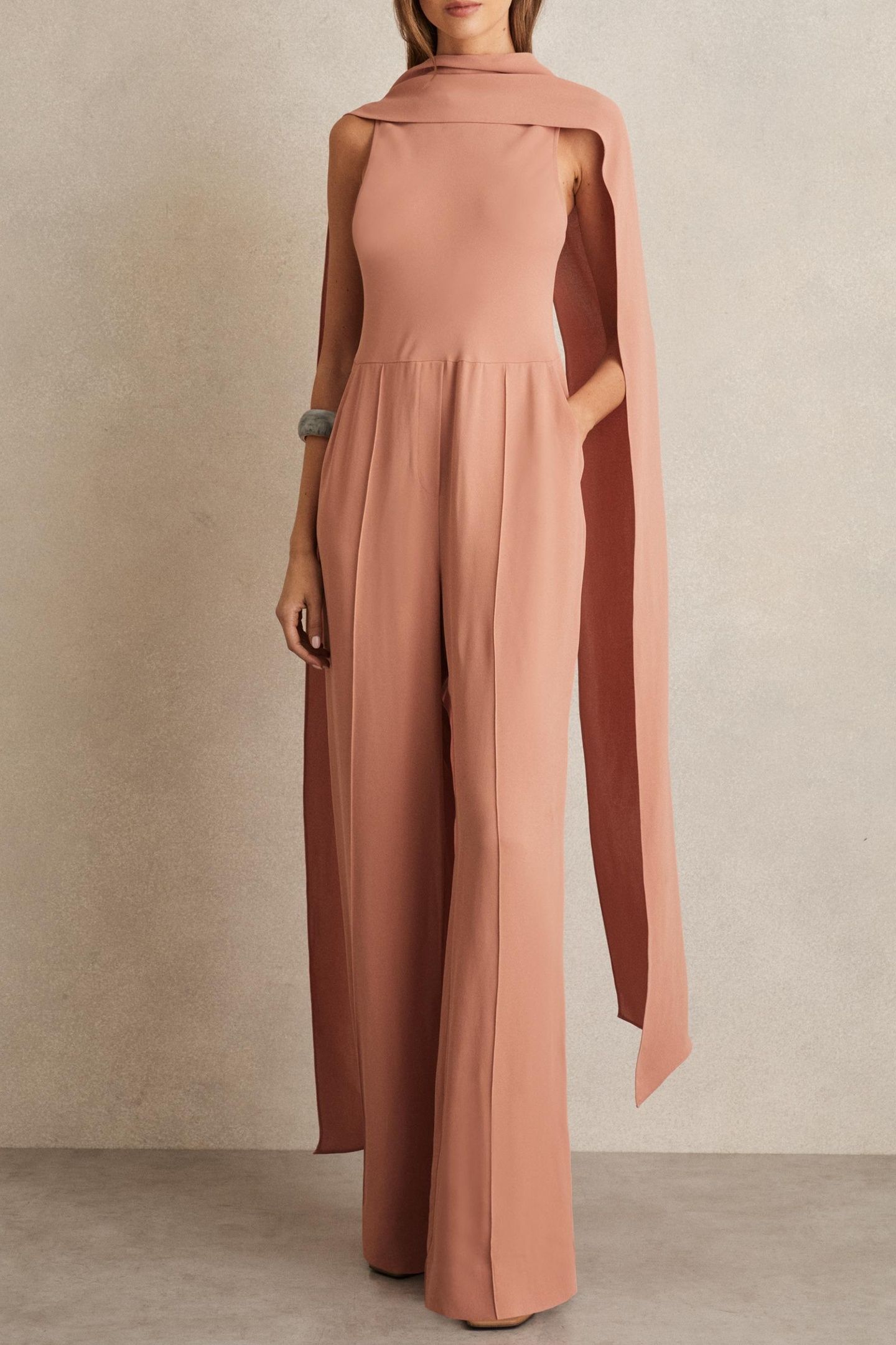 CAPEBACK JUMPSUIT PINK 1