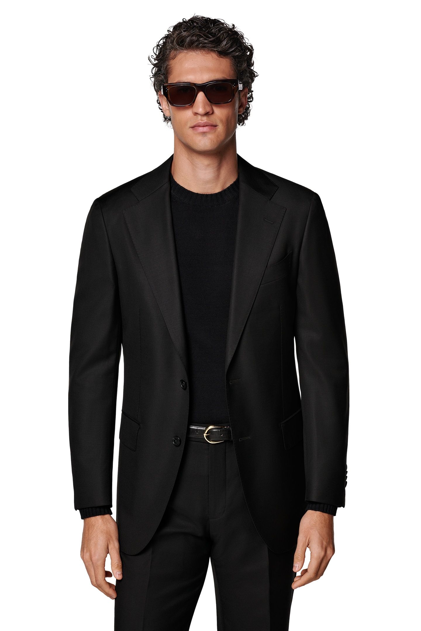 JACKET BLACK PURE WOOL S110 BLACK 2