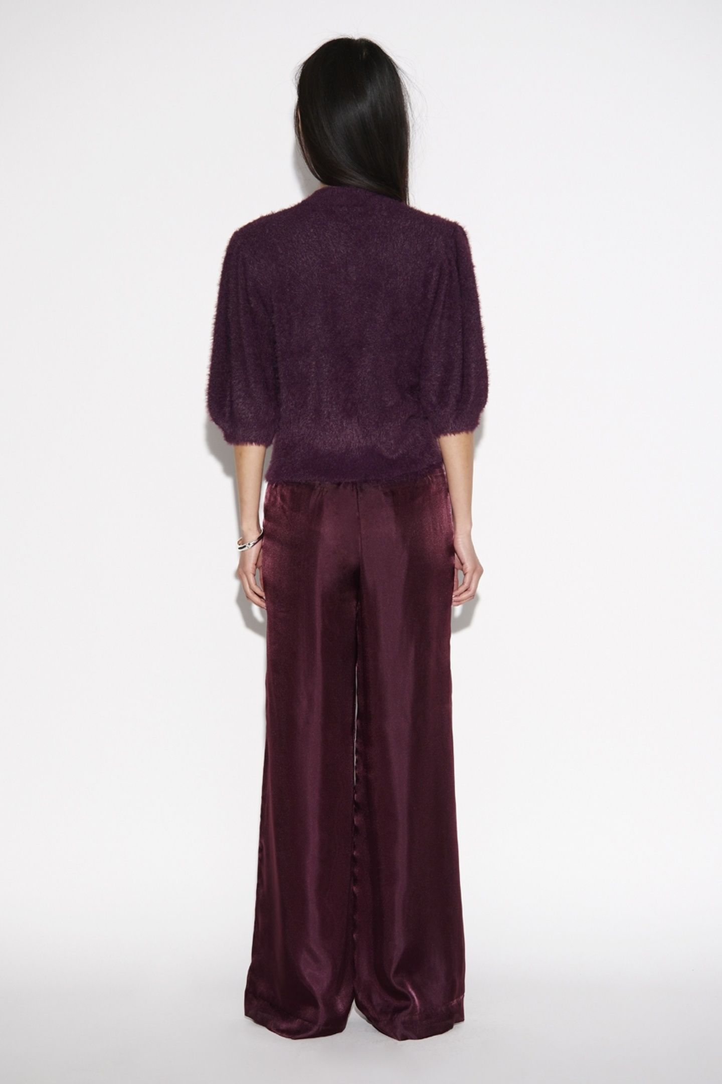OLEXA ORGANZA PANTS MULBERRY RED 2