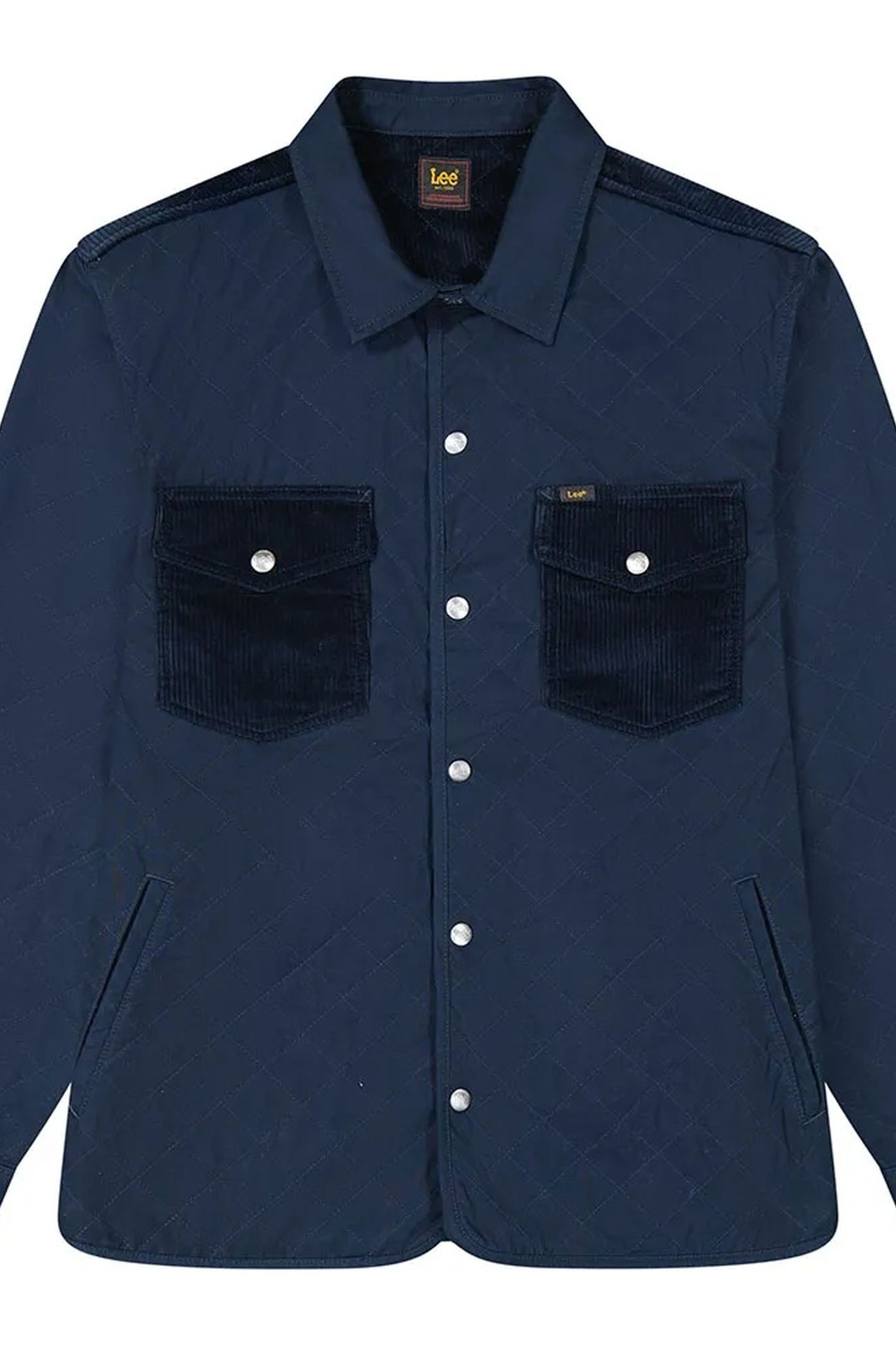 MIXED MEDIA OVERSHIRT RIVET NAVY REGULAR BLUE 5