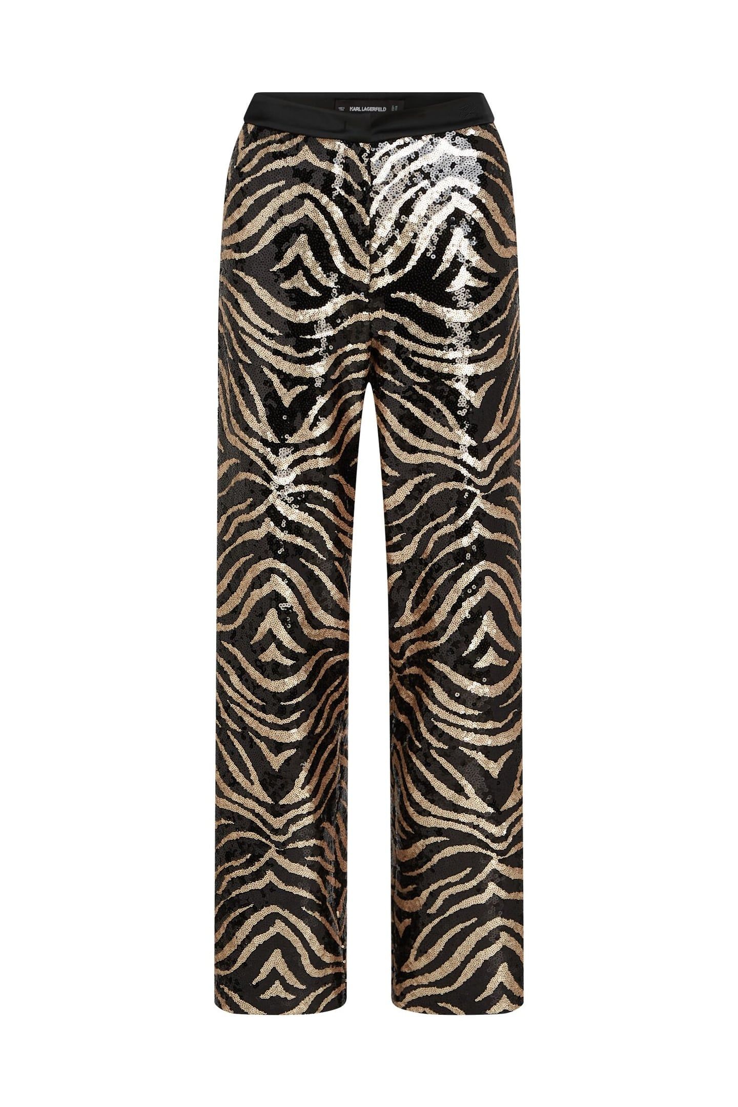 SEQUIN PANTS BLACK/GOLD 7