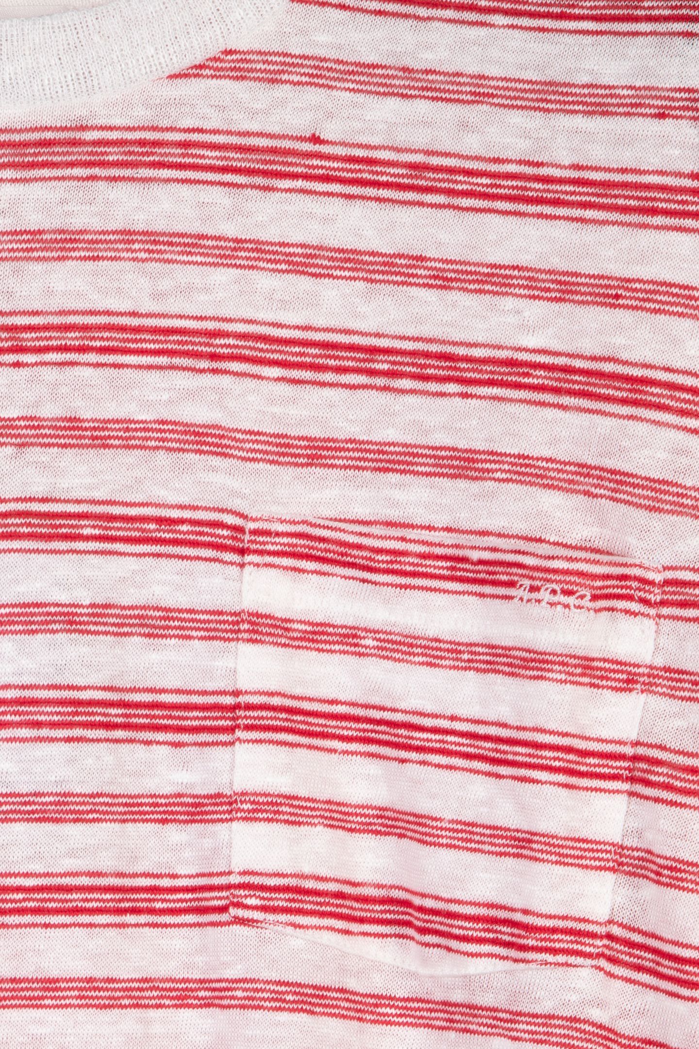 TOP SHORT SLEEVE STRIPED RED 5