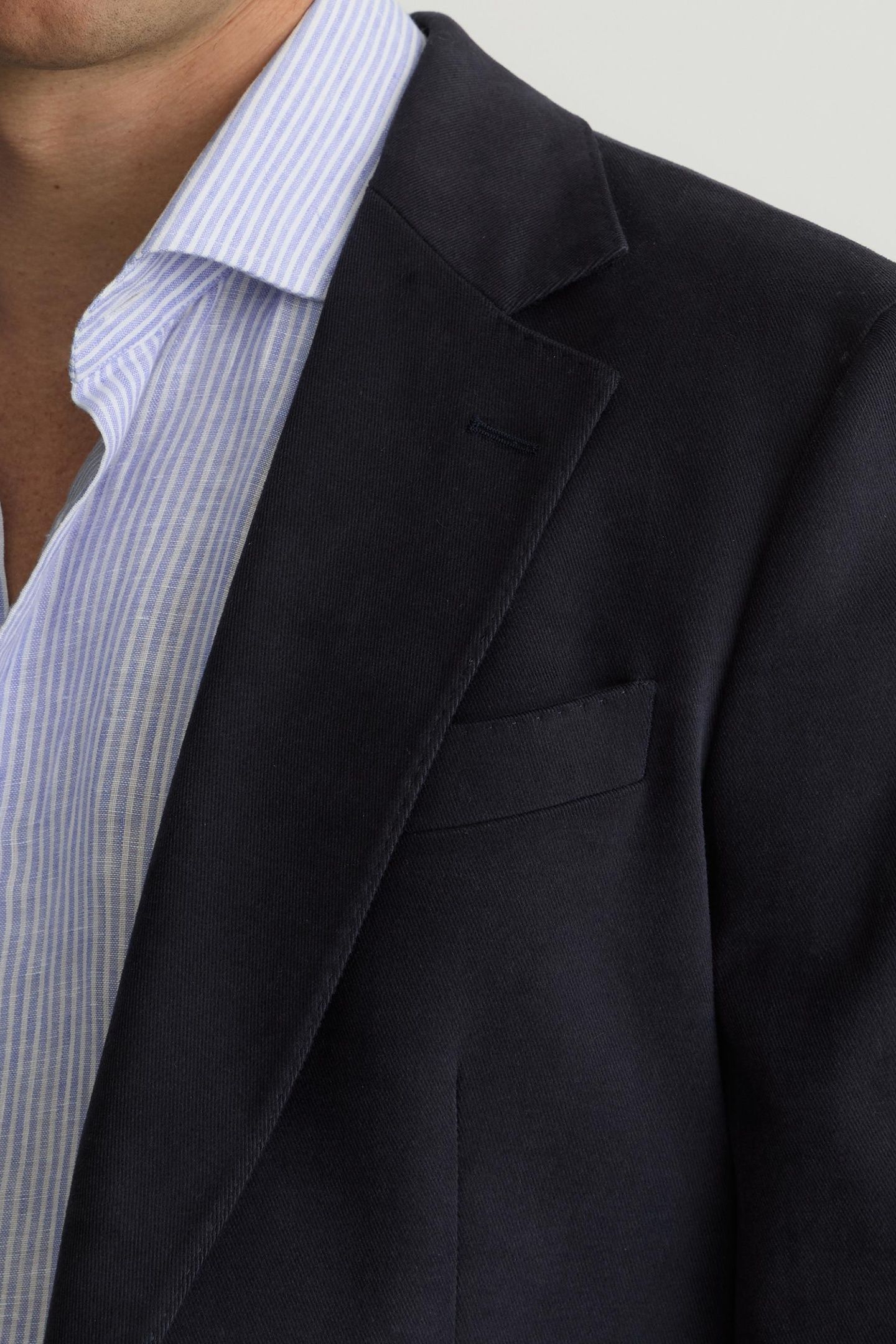 SB 2B NOTCH BRUSHED TWILL BLAZER NAVY 7