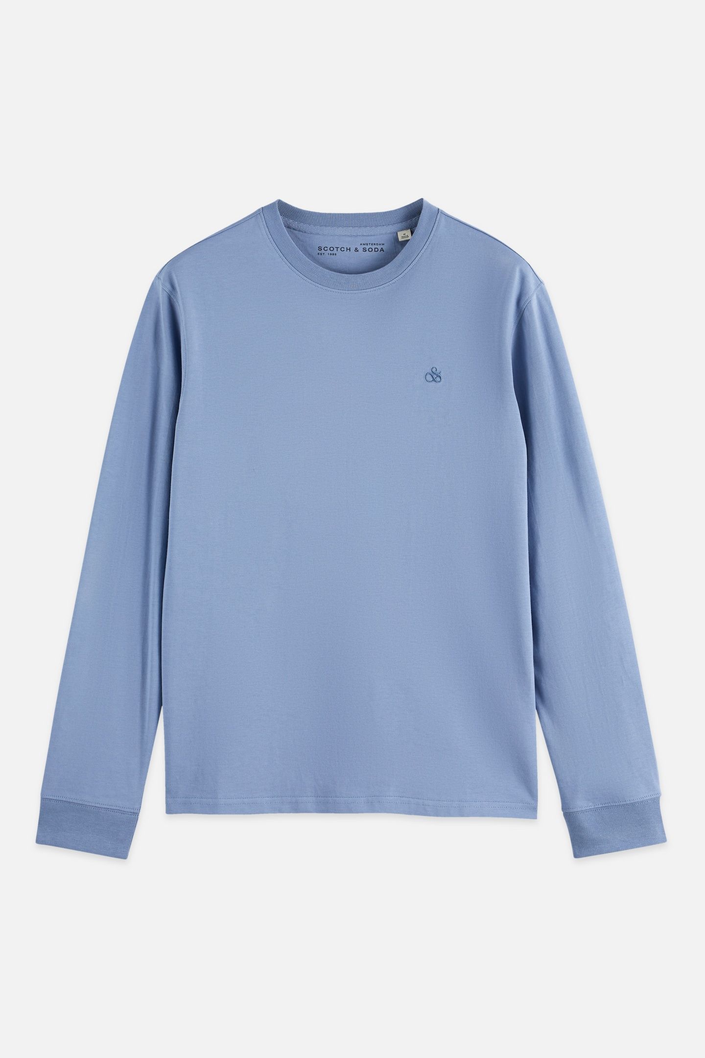 CHEST LOGO REGULAR-FIT LONG-SLEEVED T-SHIRT NAVY 4