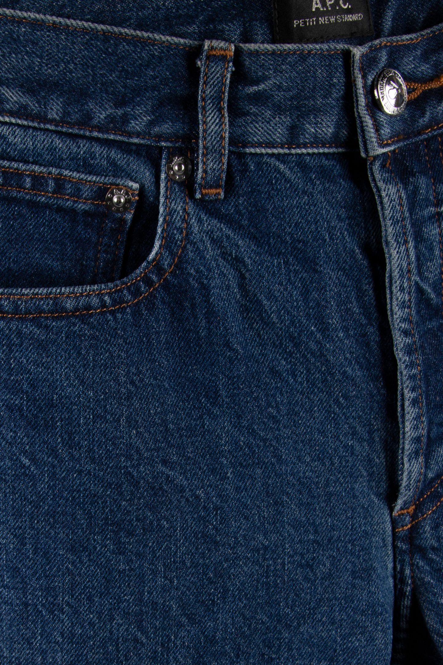UNISEX SMALL NEW STANDARD WASHED INDIGO 6