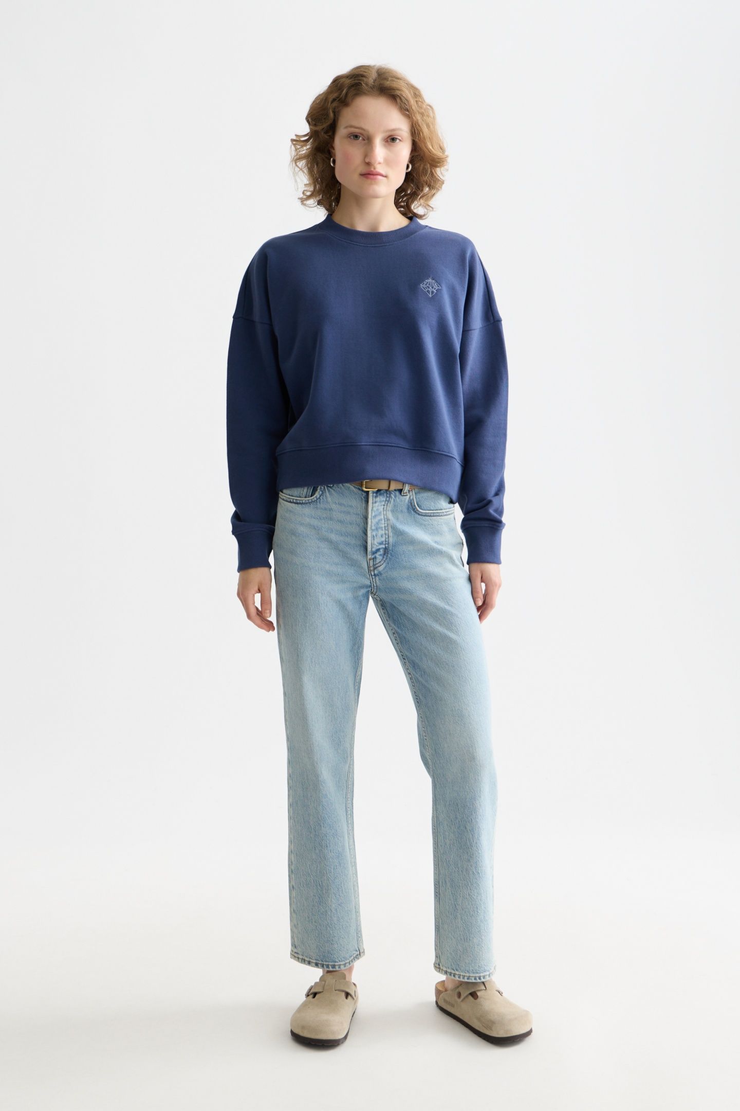 EMBROIDERED LOGO RELAXED FIT SWEATSHIRT OCEANA 3