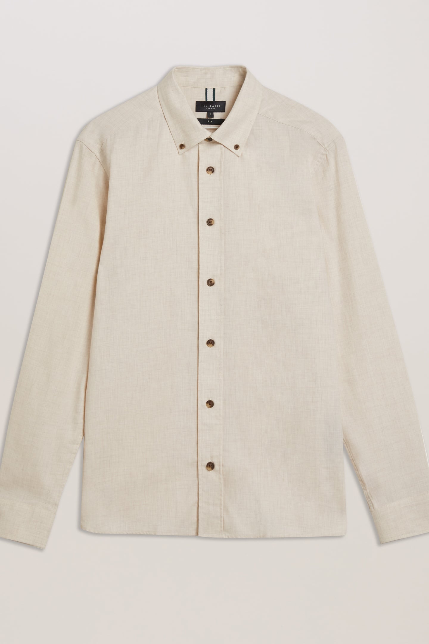 KILLYAN LS REGULAR BRUSHED COTTON SHIRT ECRU 4