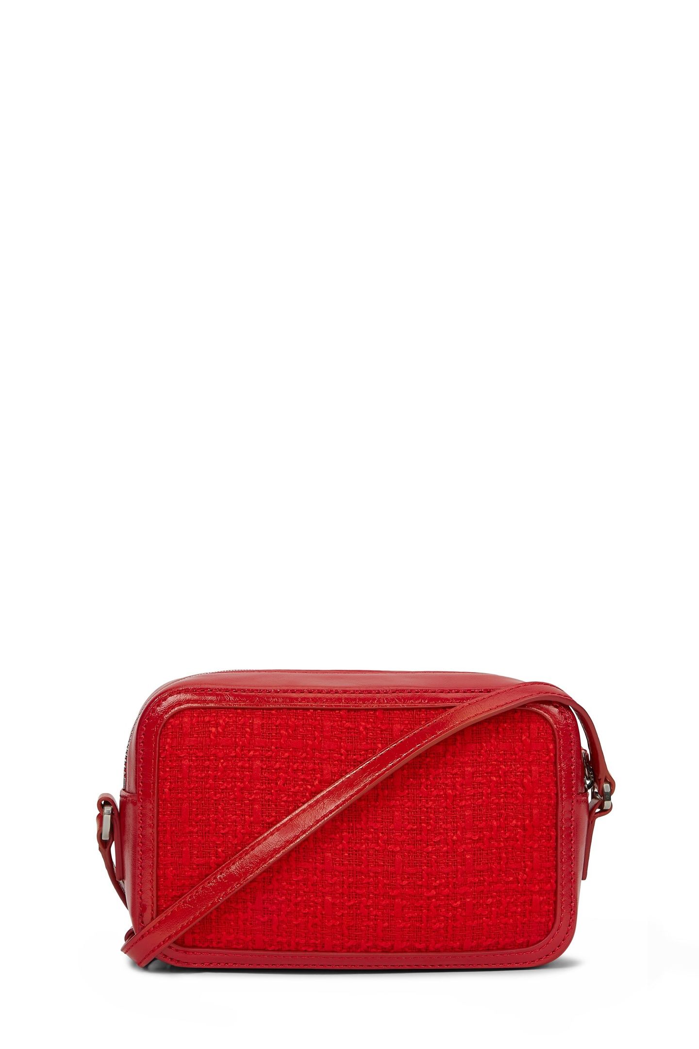 SHOPPER TEXT CAMERA BAG KLASSIC RED 2