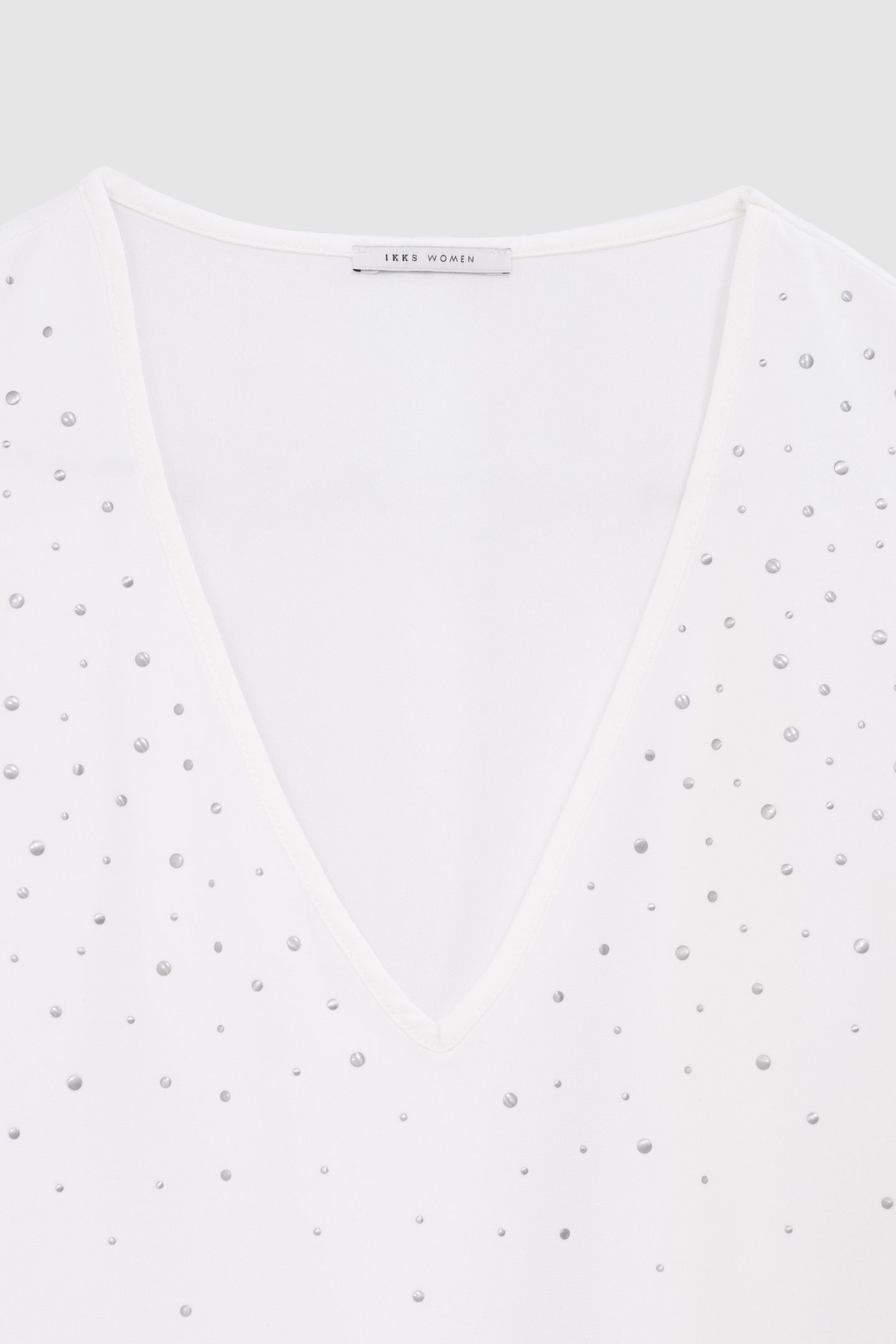 ECRU BLOUSE WITH STUD DECORATION 4