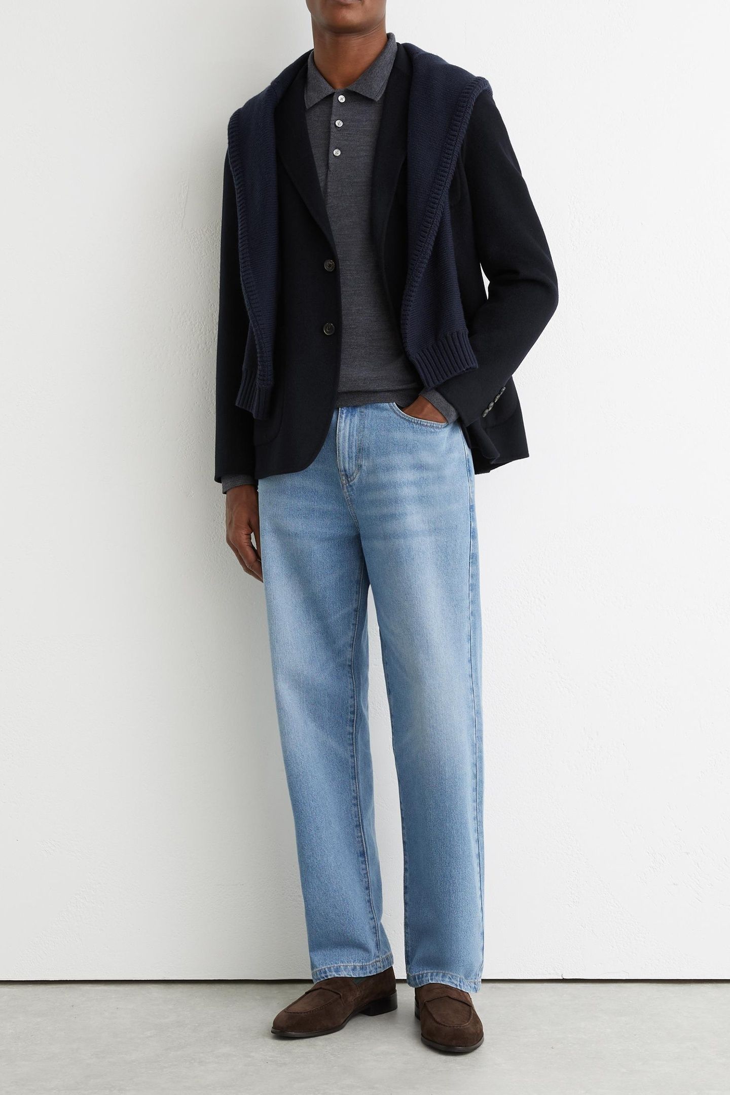 SB 2B NOTCH SPLITABLE WOOL BLAZER NAVY 1