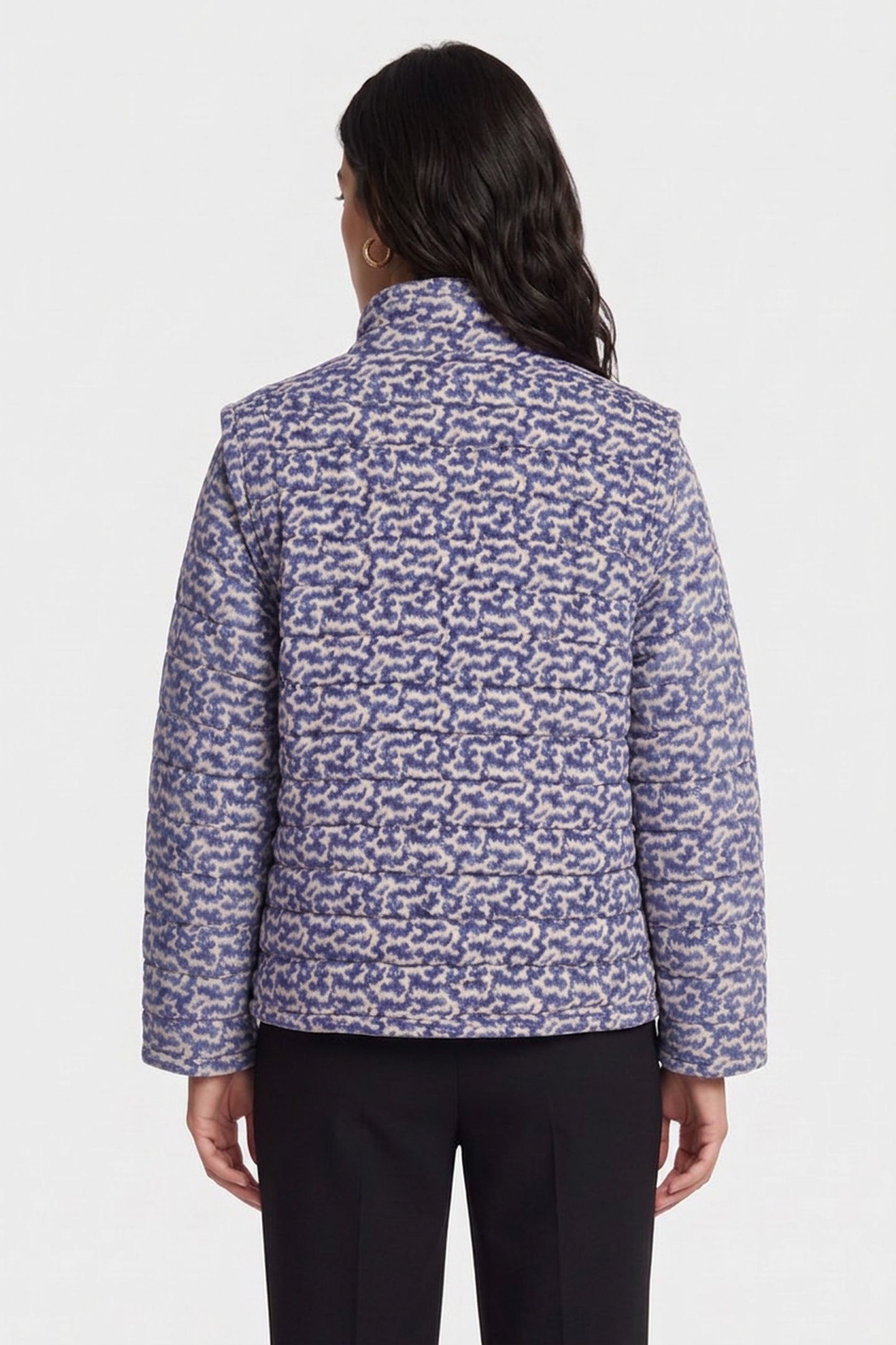 ARETA JACKET BLUE ECRU 2