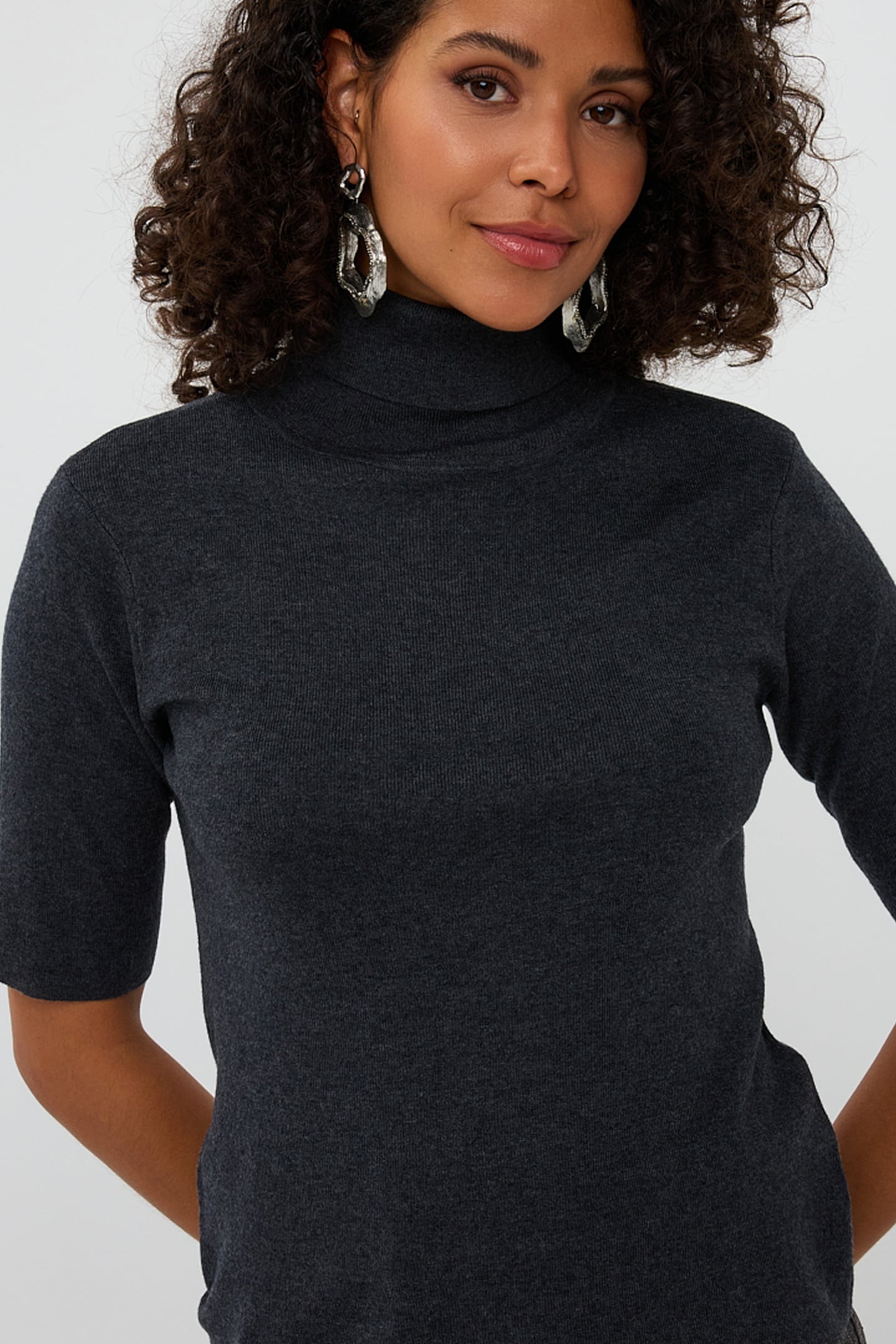SWEATER RIB COL ANTHRACITE 3