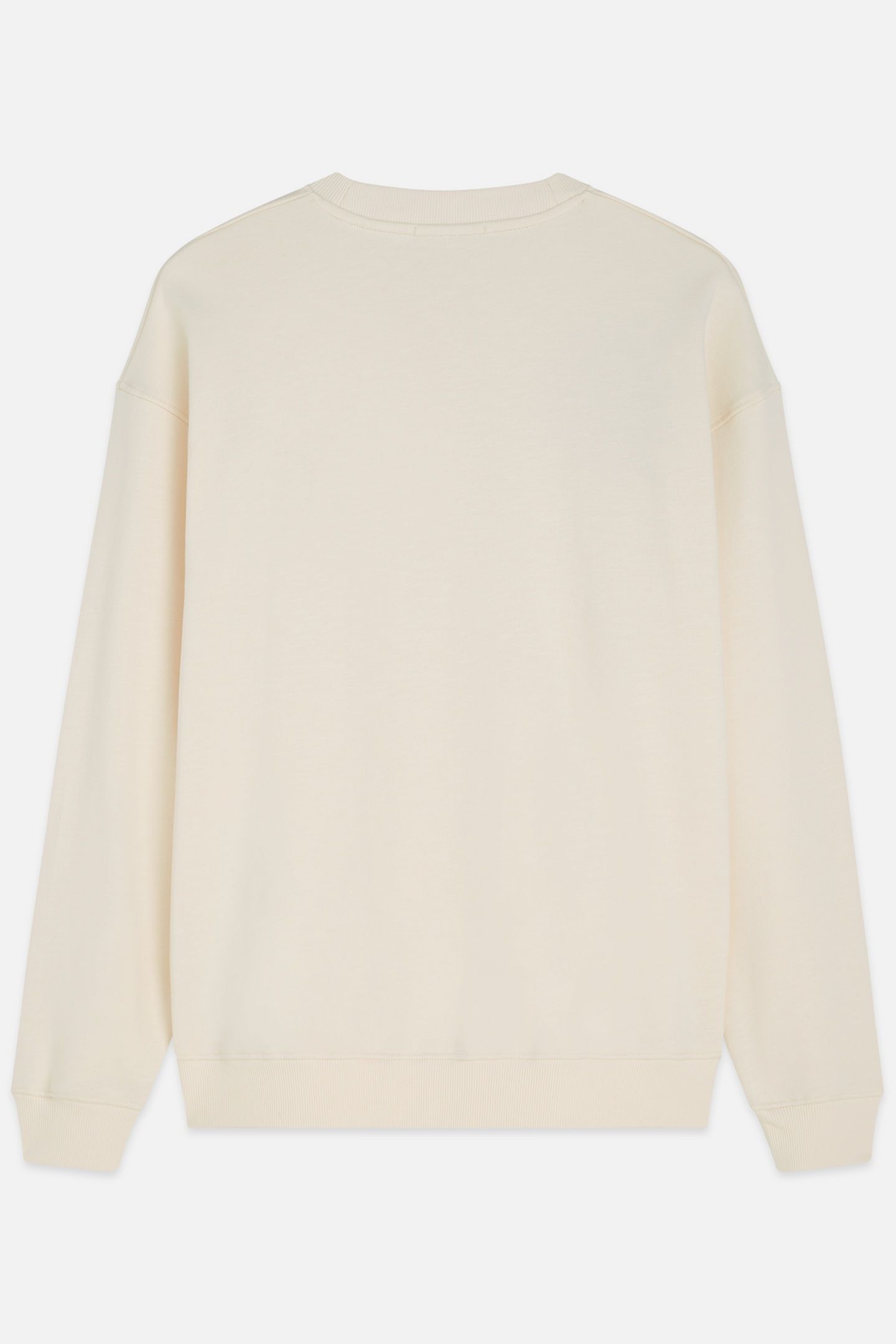EMBROIDERED RELAXEDFIT SWEATSHIRT LIGHT BEIGE 2