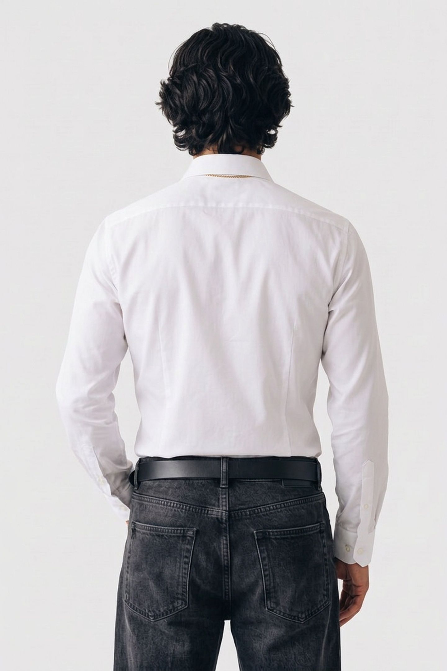 SLIM MID TWILL SHIRT WHITE 2
