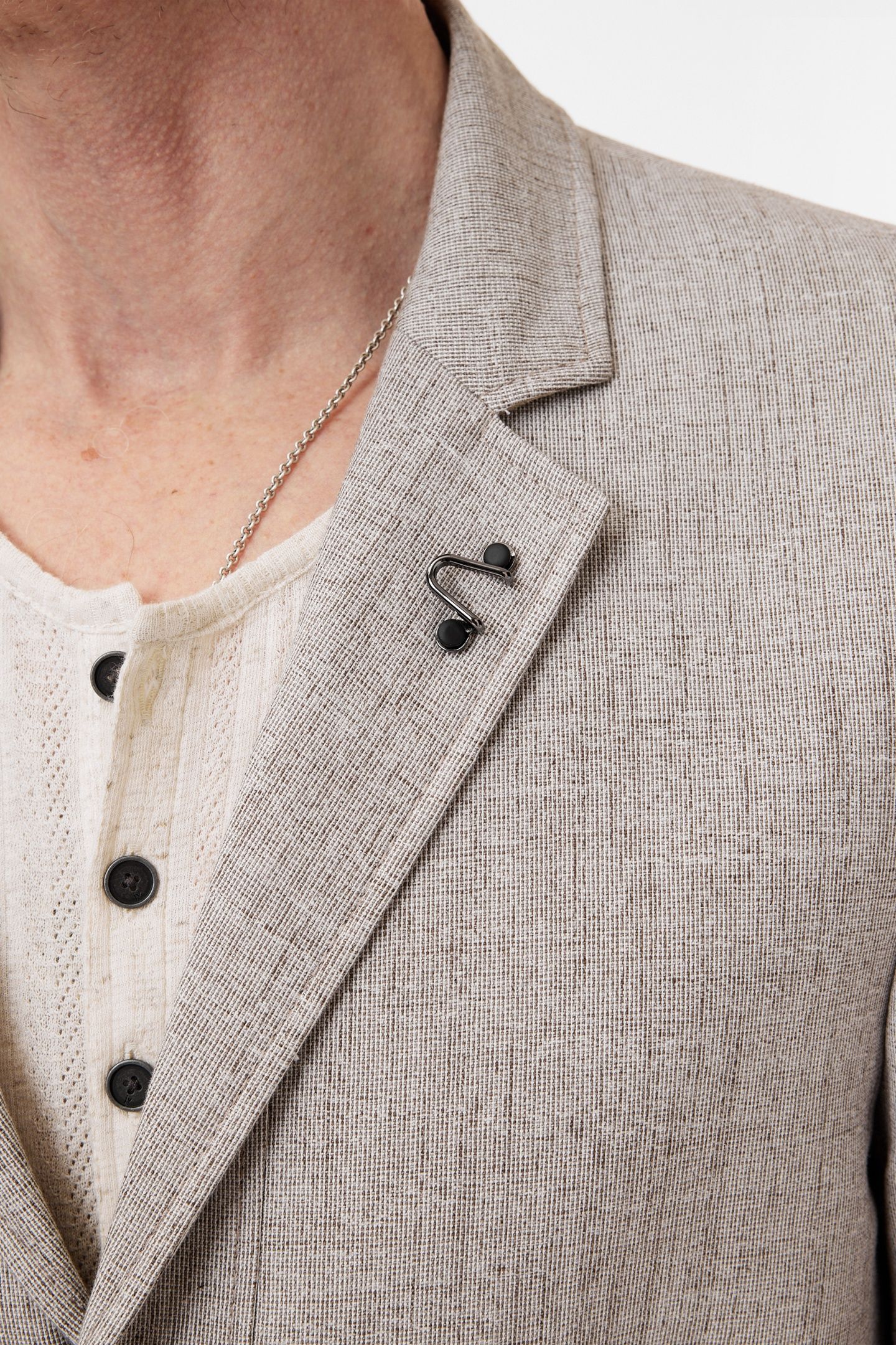 WALLACE JACKET - SLIM FIT NOTCH LAPEL MUSHROOM 3