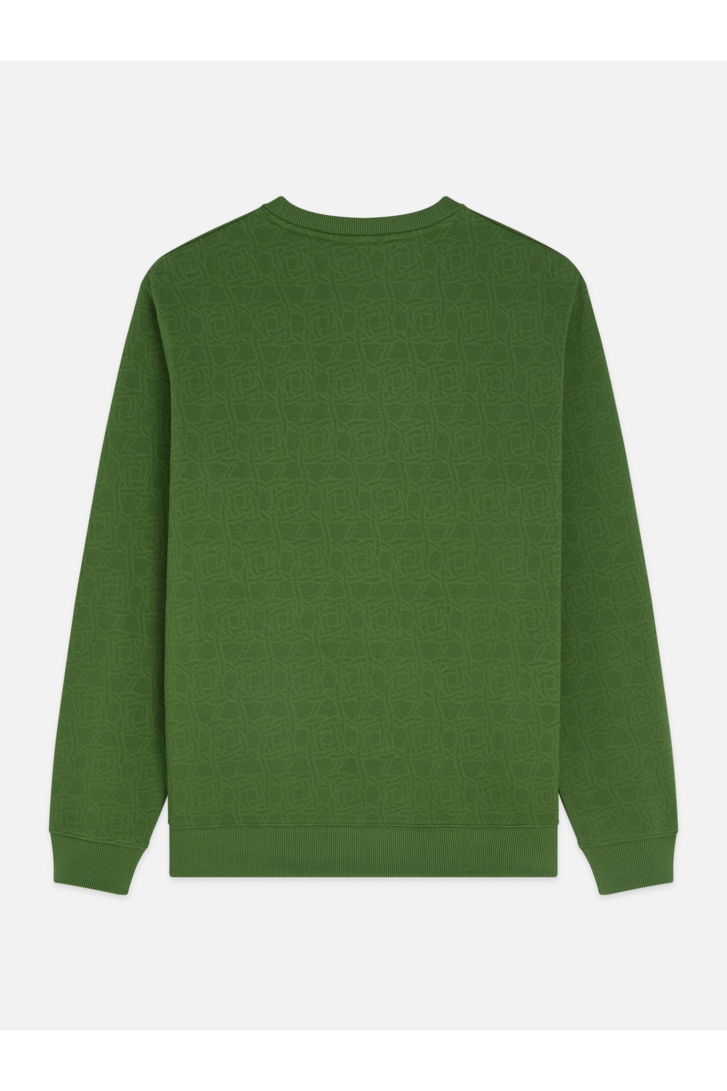 JACQUARD REGULARFIT SWEATSHIRT DARK GREEN 2