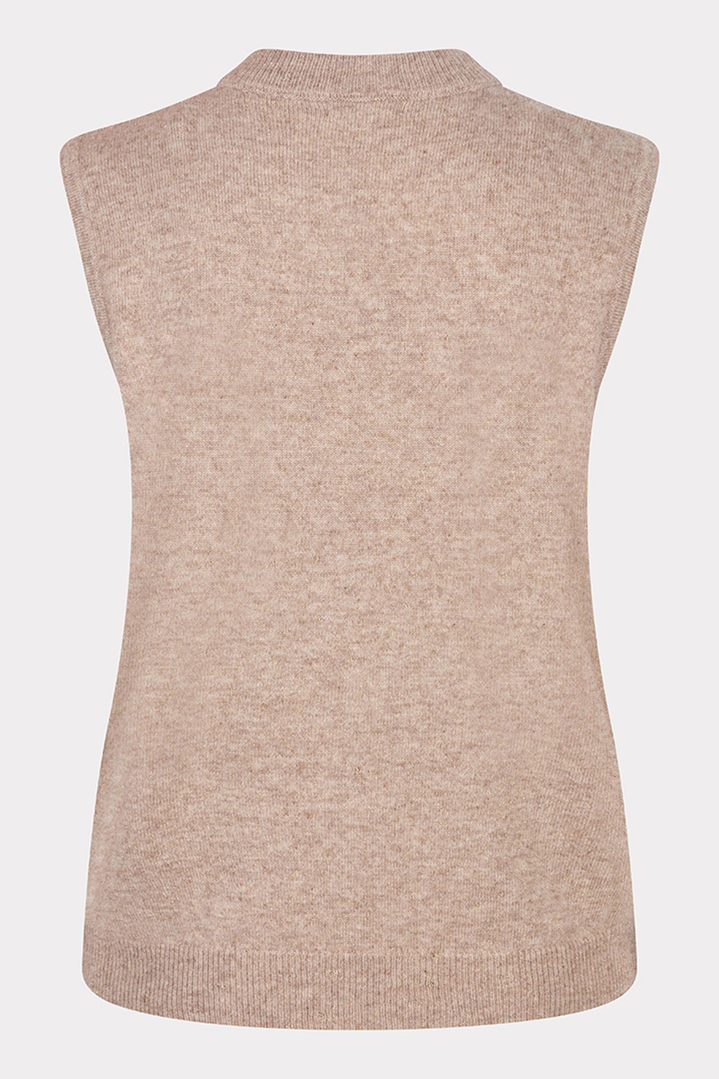 SWEATER COL SLV/LSS WOOL TAUPE 5