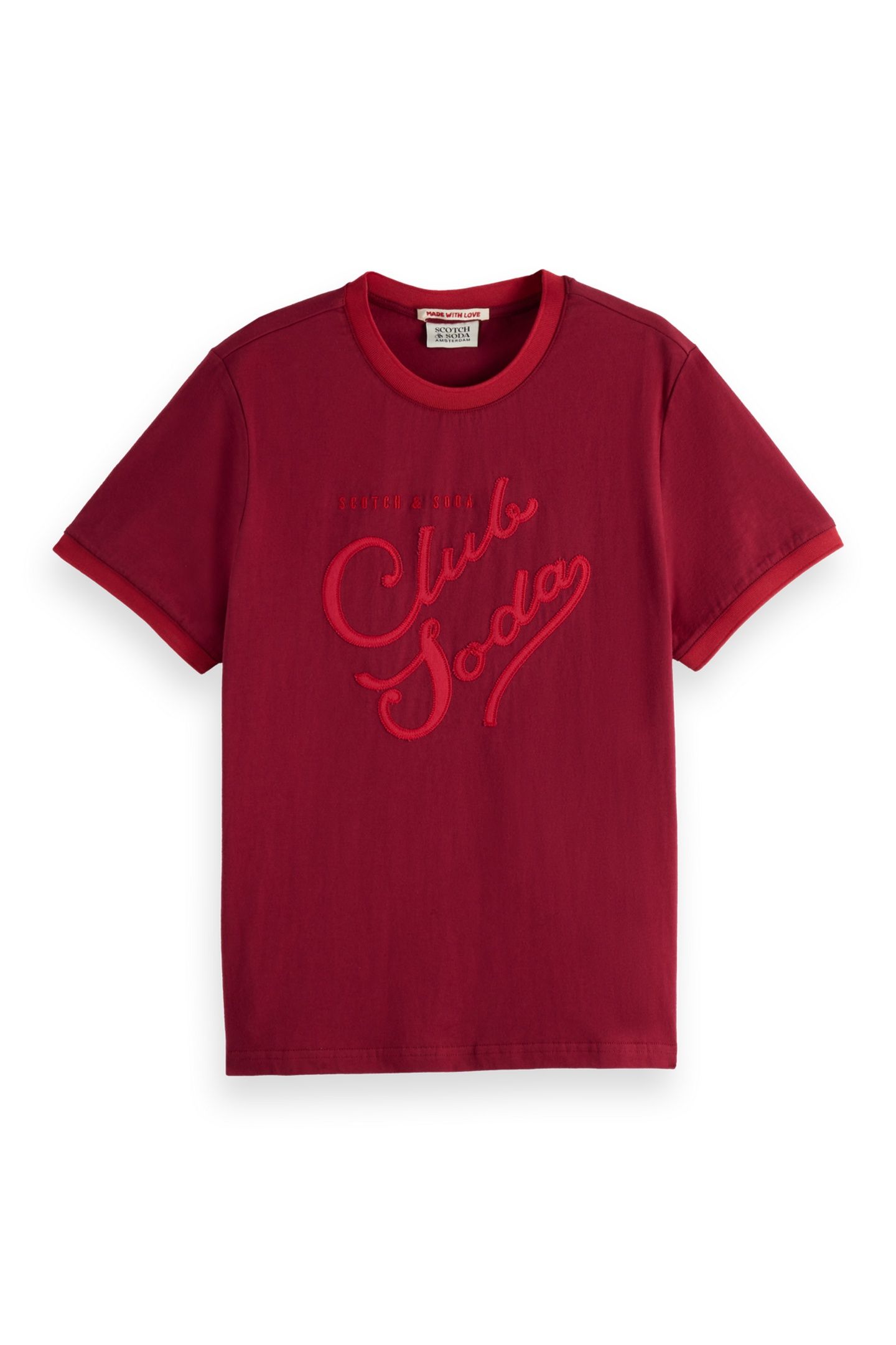 APPLIQUE ARTWORK REGULAR T-SHIRT WITH CONTRAST RIB ASSORTED 1