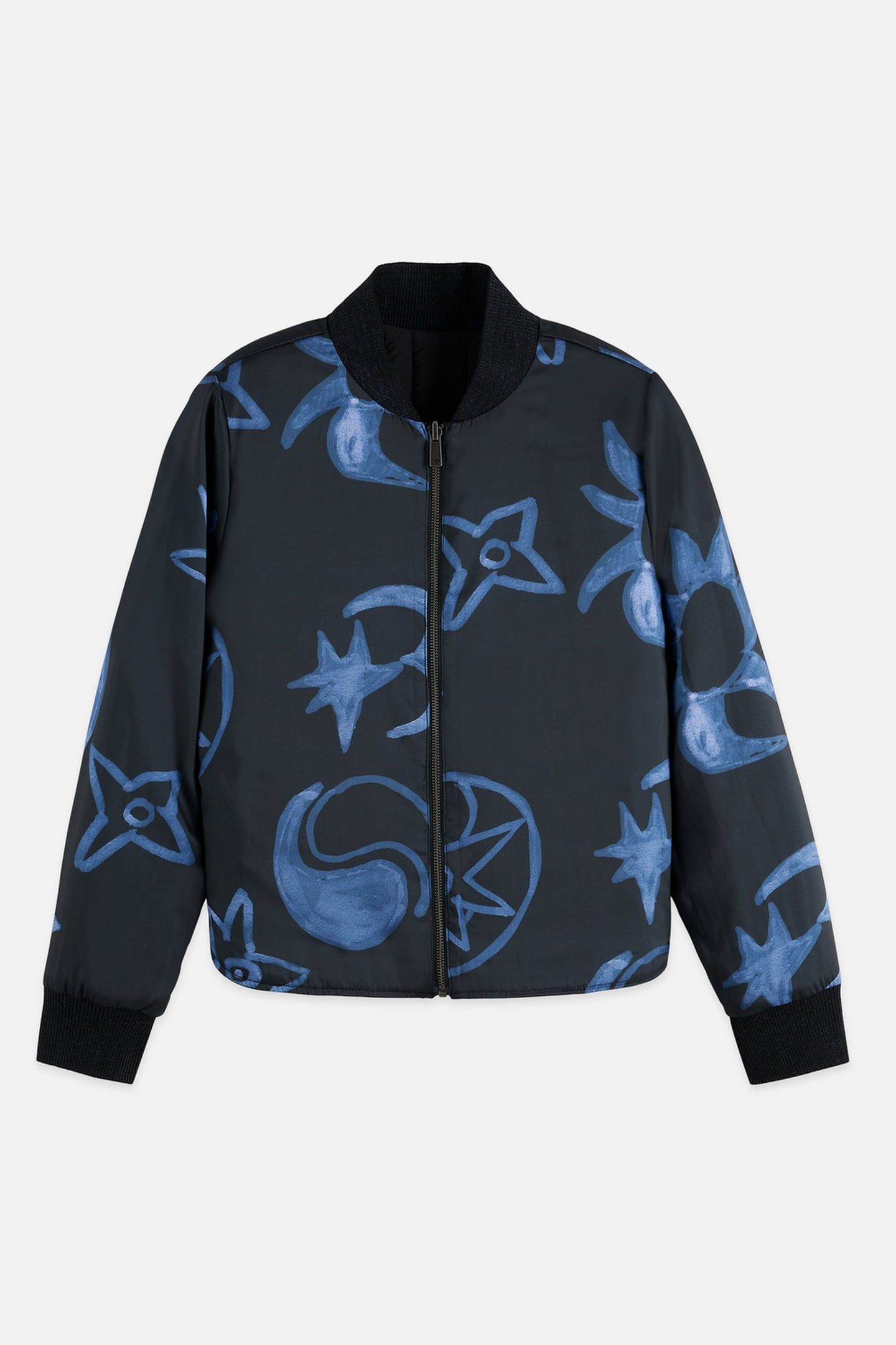QUILTED REVERSIBLE BOMBER JACKET METEORITE 6