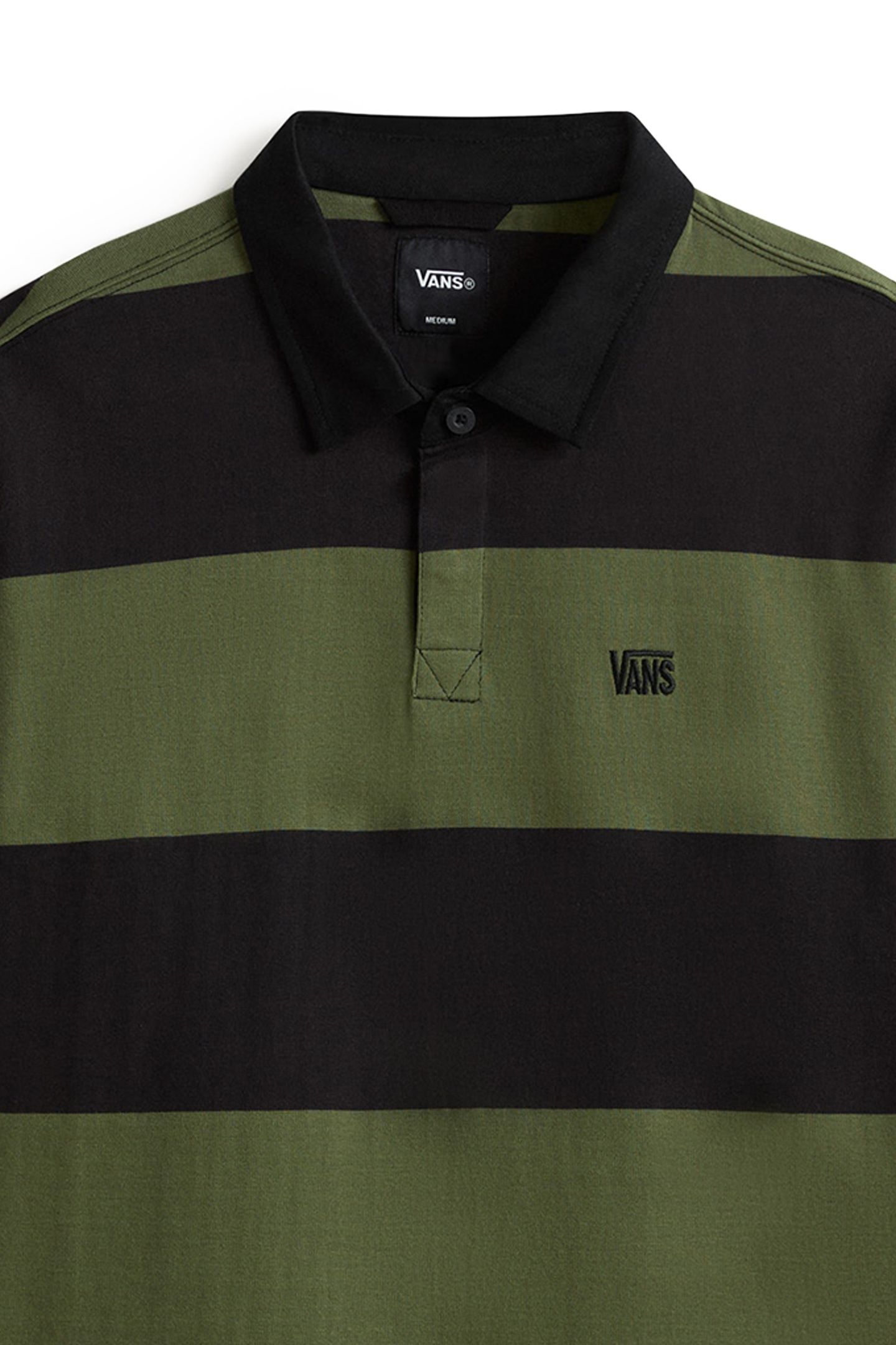 2-TONE STRIPE WARD RUGBY LS BLACK/GREEN BALSAM 6