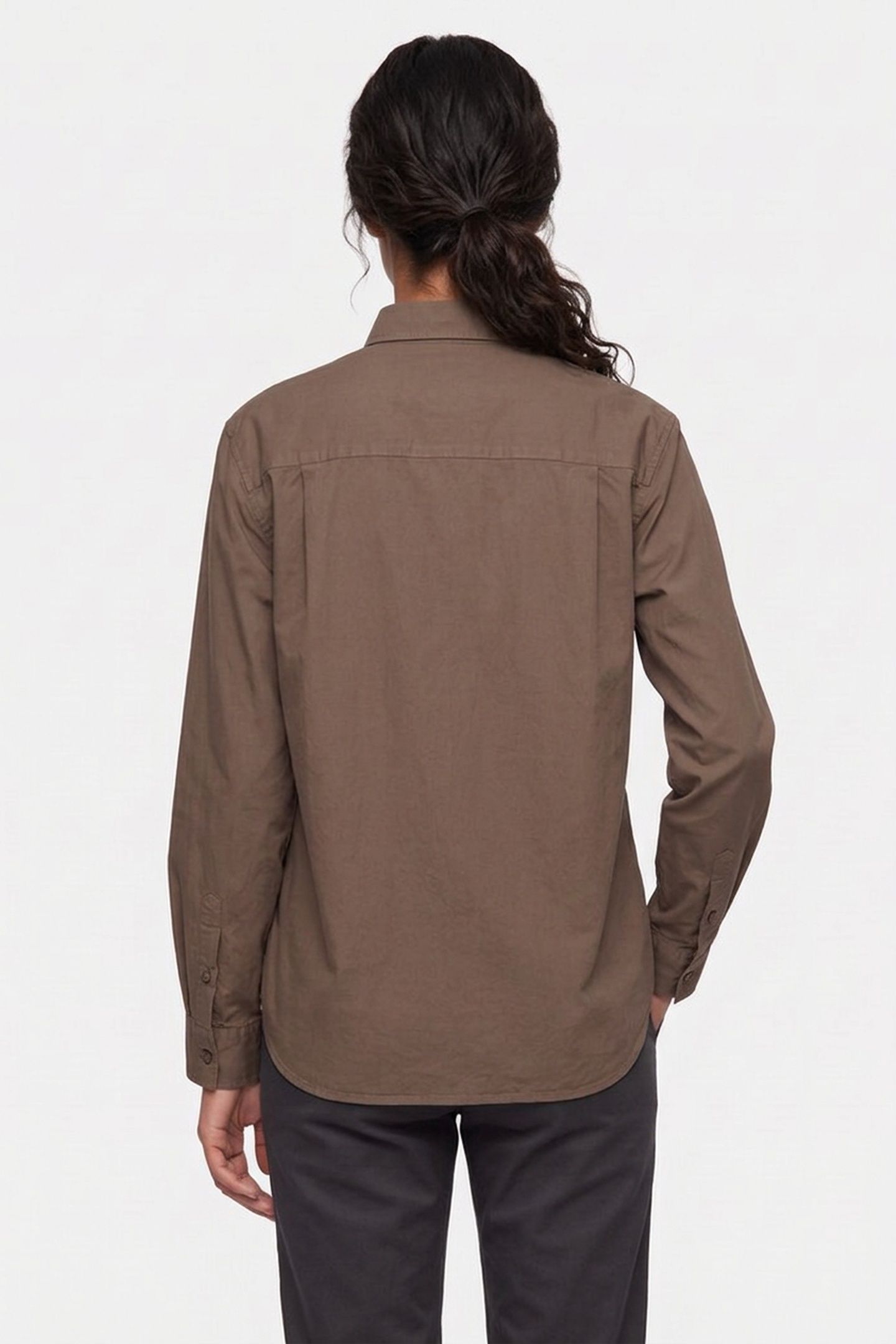 UNISEX SHIRT MATEO LOGO BROWN 4