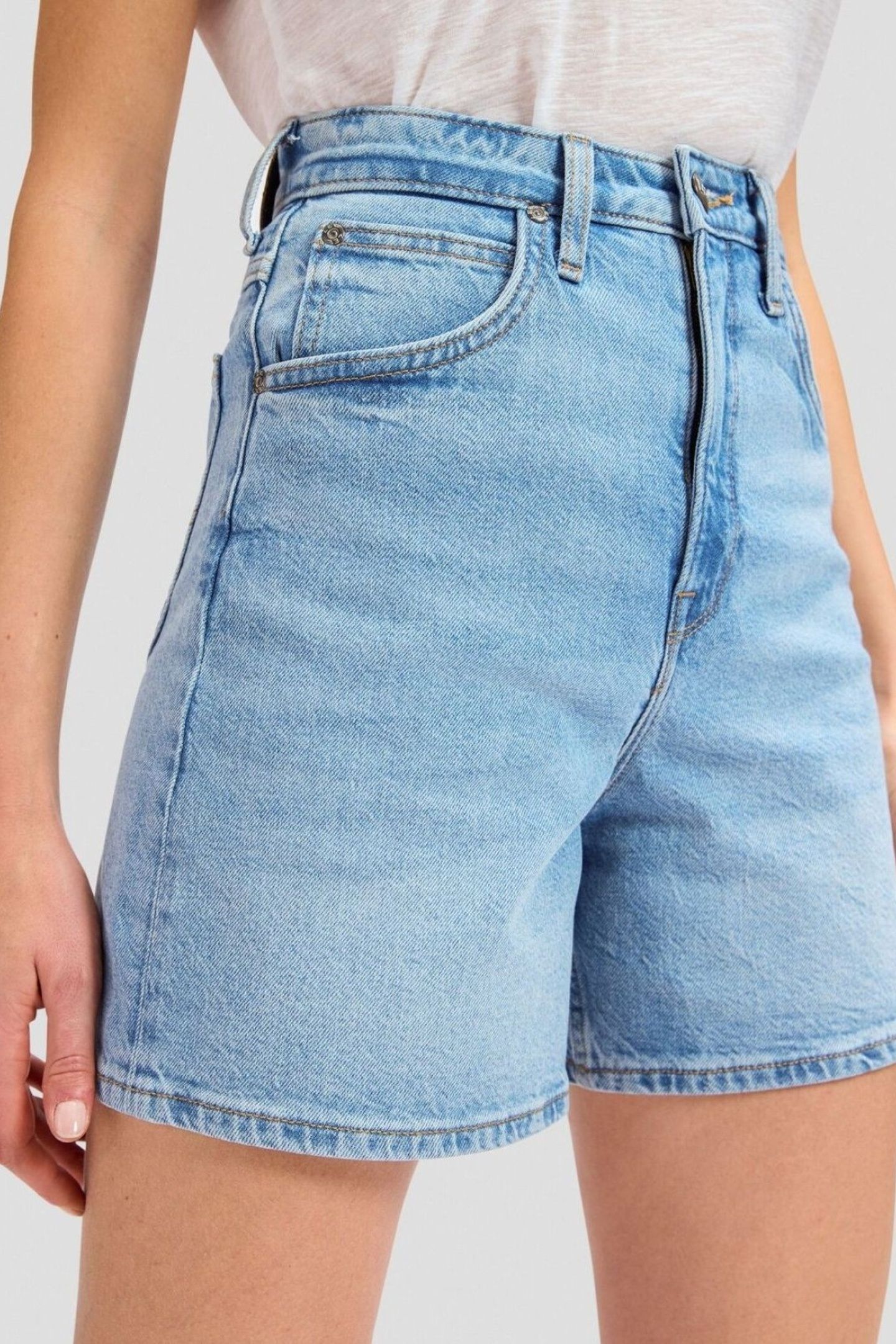 STELLA SHORT ASTER BLUE WIDE LEG DENIM BLUE 5
