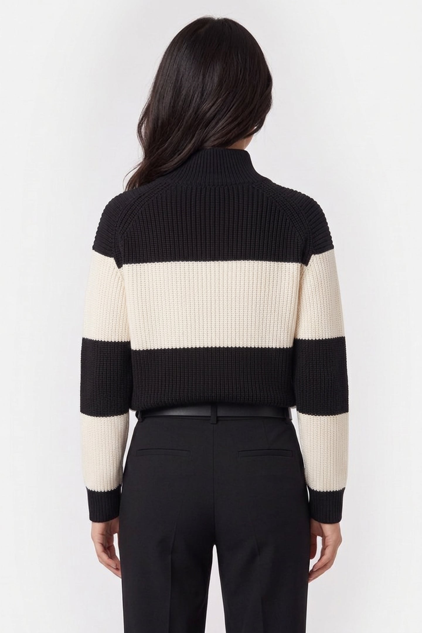 CHUNKY LOOSE HIGH NECK BLACK COMBO 2