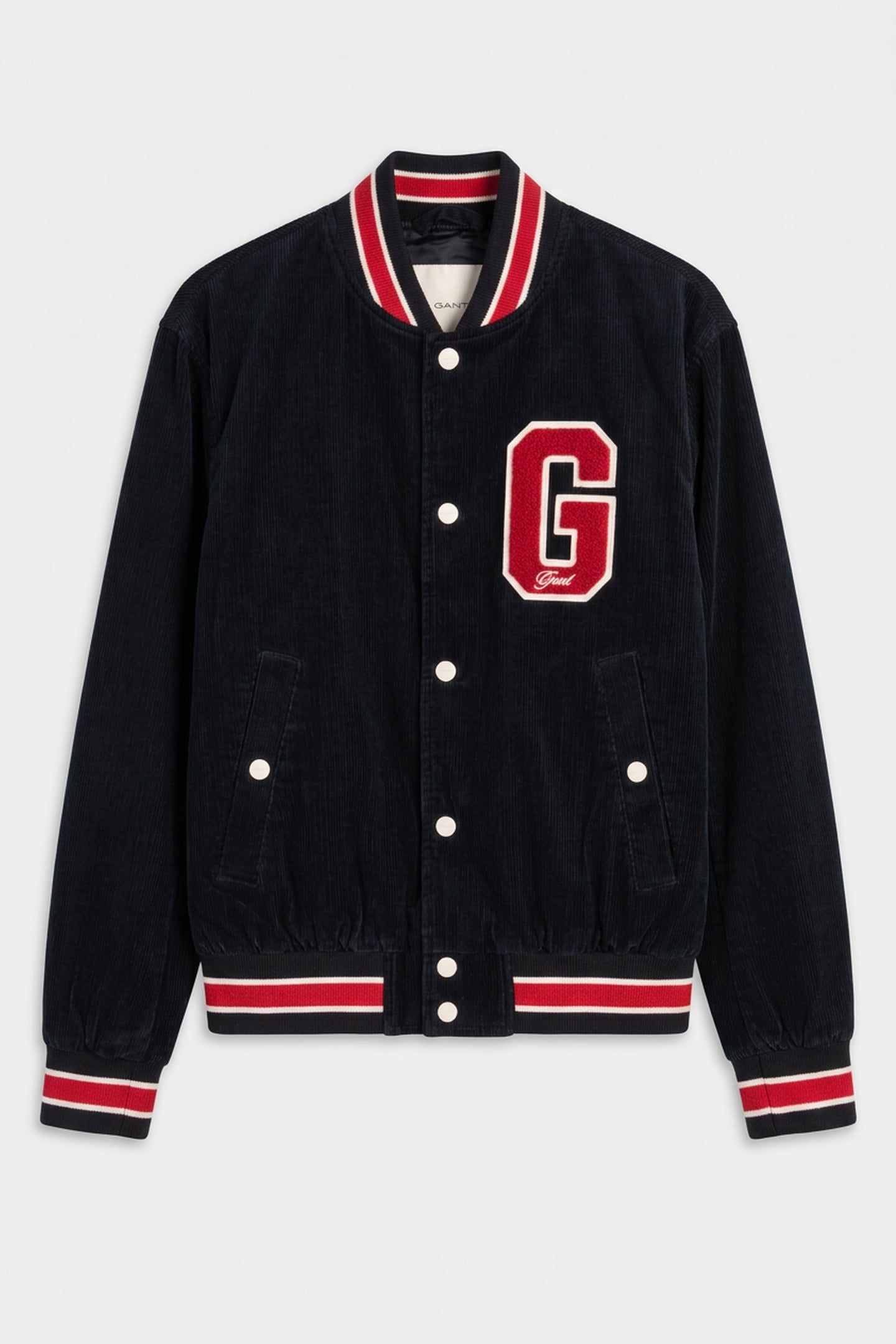CORD VARSITY JACKET BLACK 3