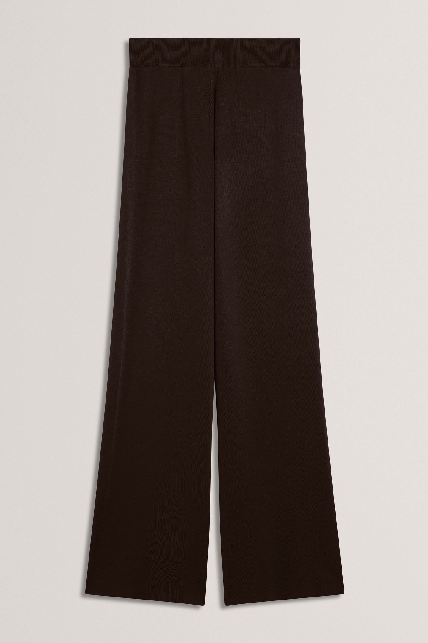 MATILLI WIDE LEG KNIT TROUSERS BROWN 3