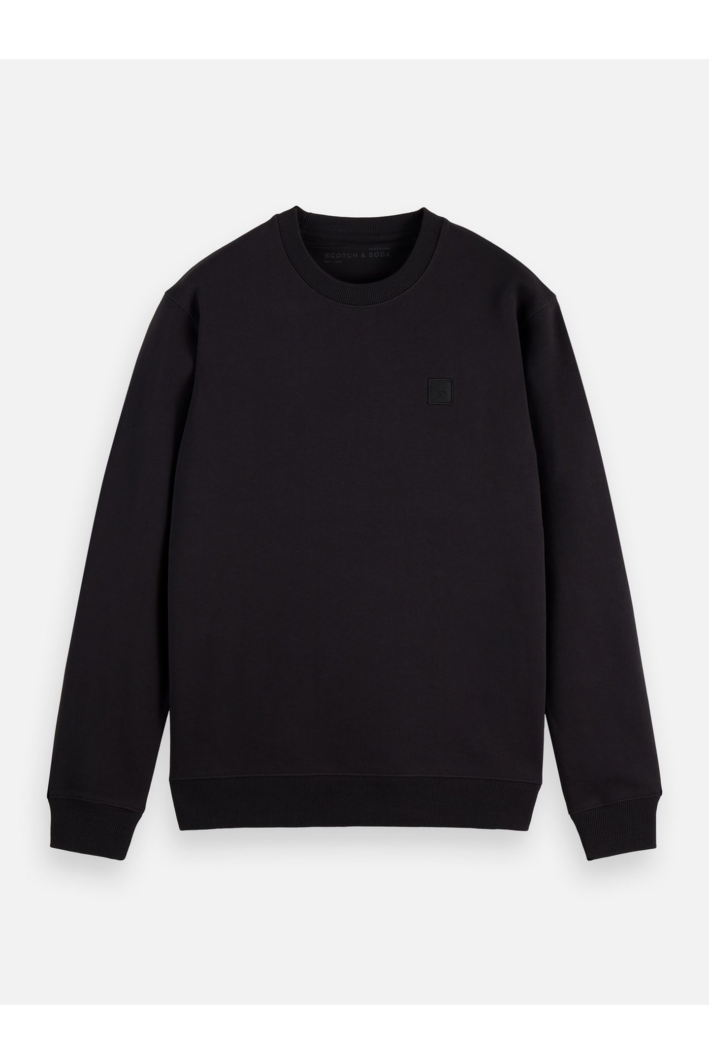 LOGO BADGE REGULAR-FIT SWEATSHIRT BLACK 4