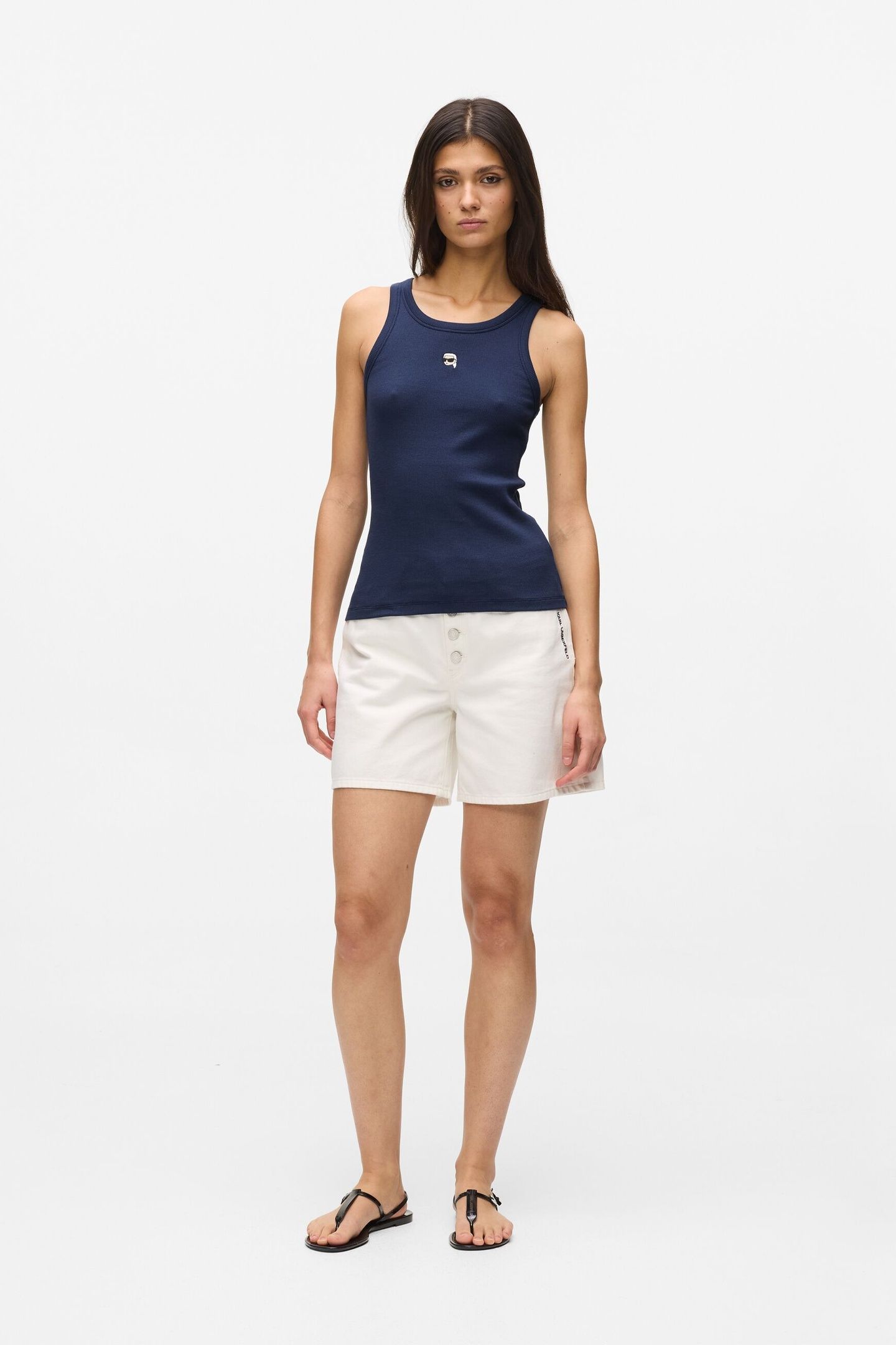 IKON RIBBED TANK TOP MEDIEVAL BLUE 3