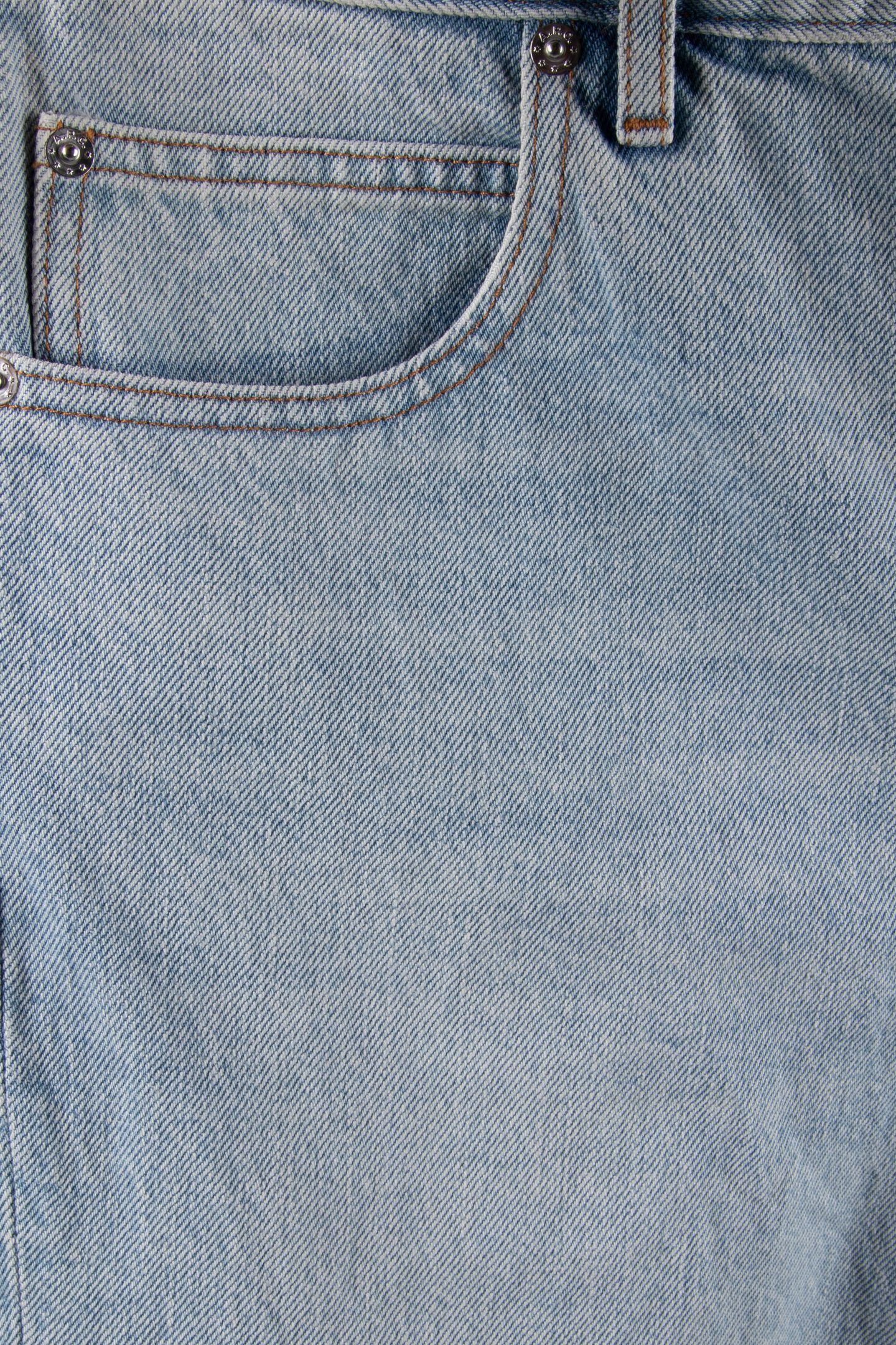 UNISEX DENIM BERMUDA SHORTS LIGHT BLUE 6