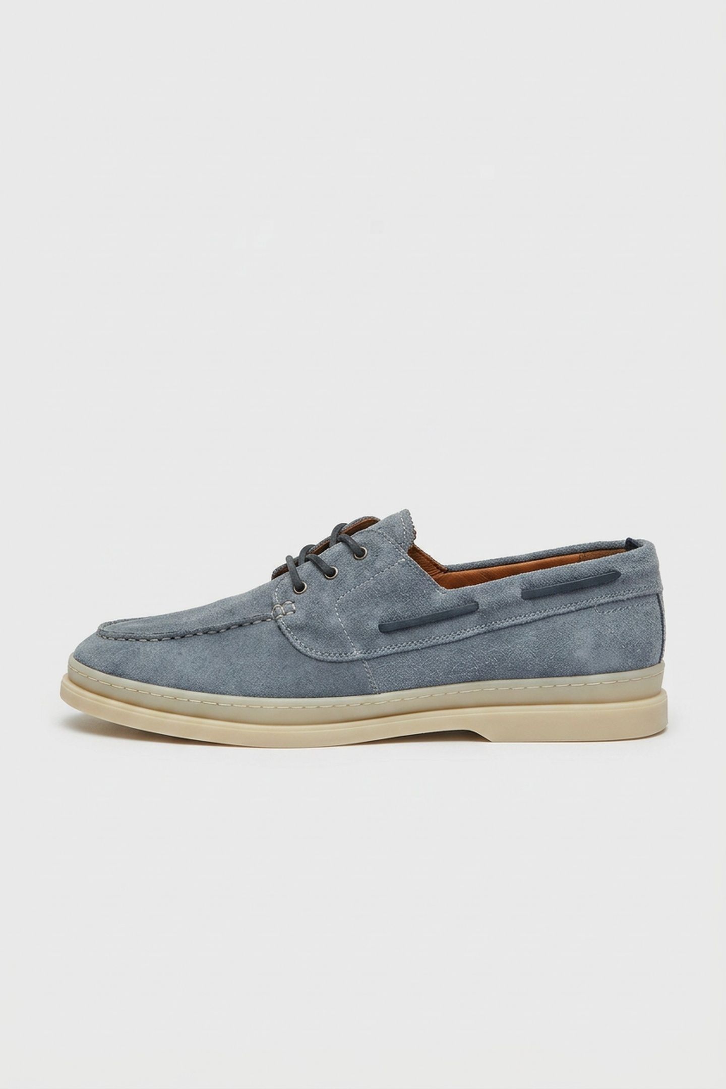 MFS CROMERR PLATFORM LACE UP SUEDE SHOES GREY 4