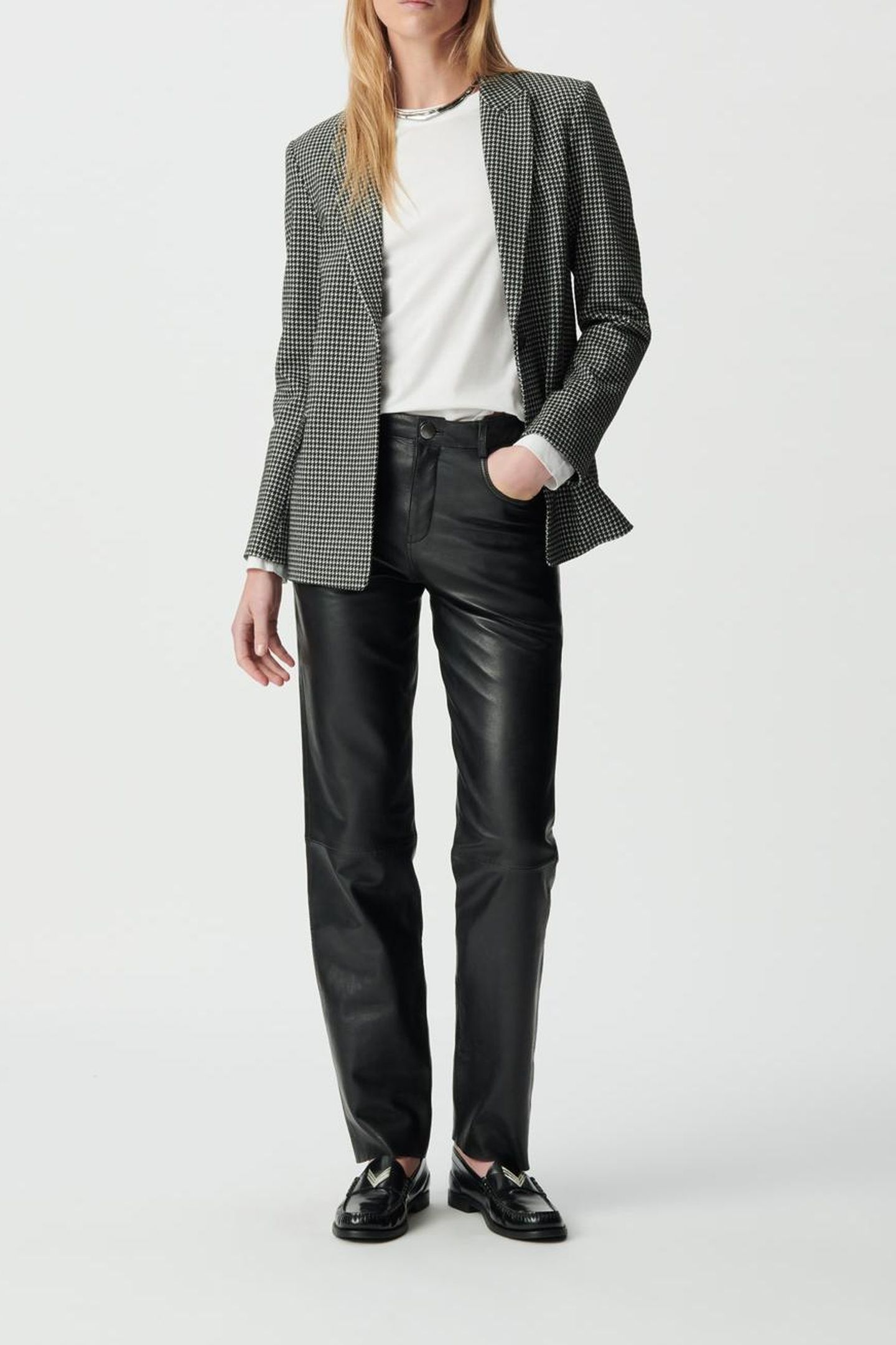 BLACK HOUNDSTOOTH SUIT JACKET 3
