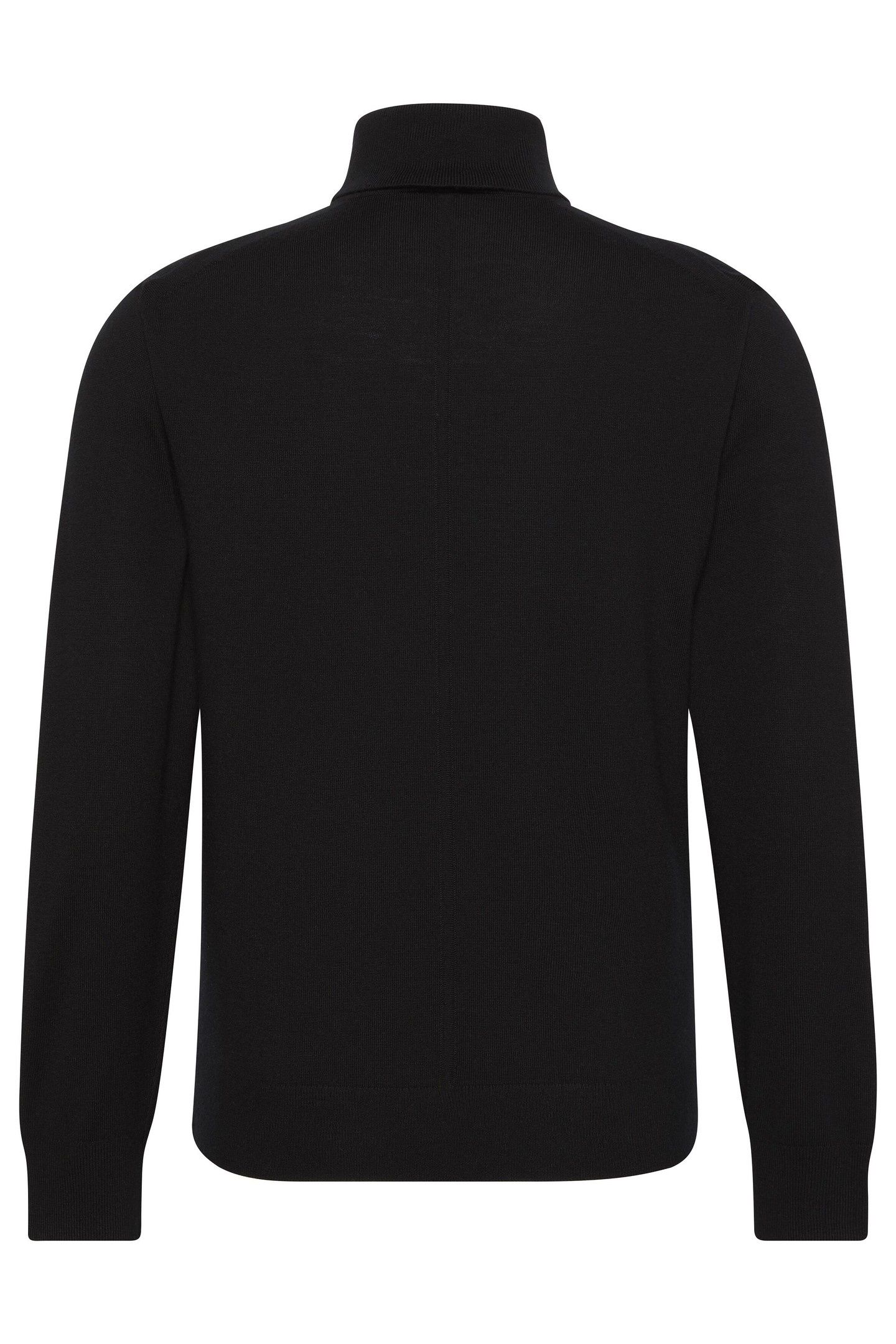 LS 100% MERINO T-NECK BLACK 2