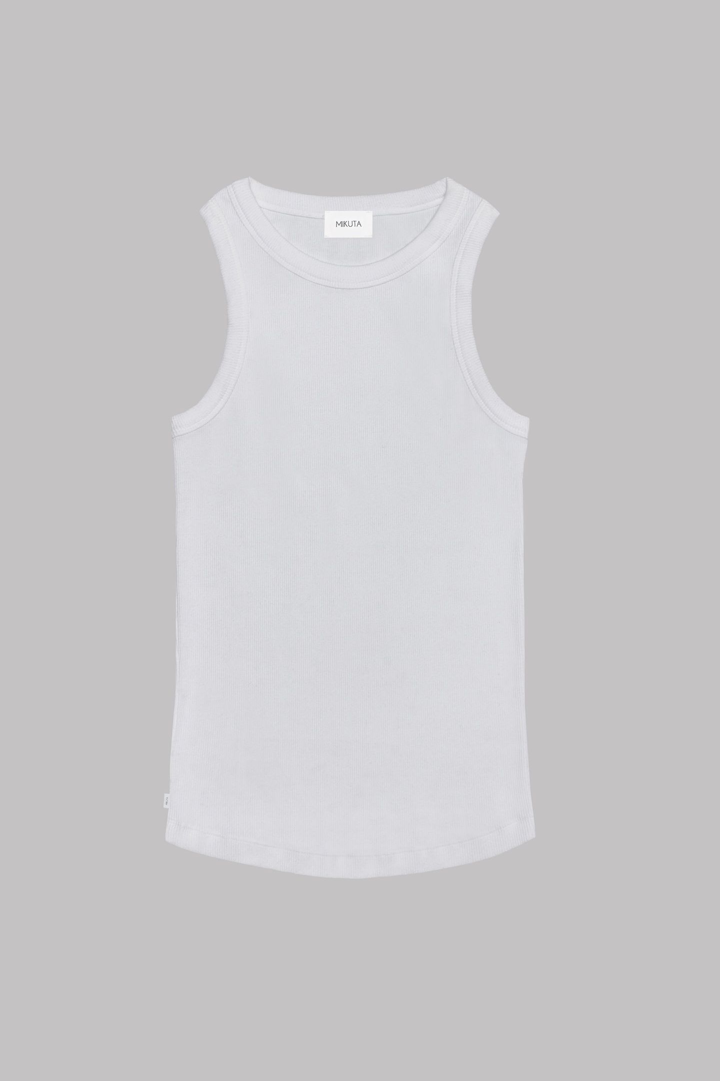 THE WHITE RIBBED STANDARD TANK TOP 3